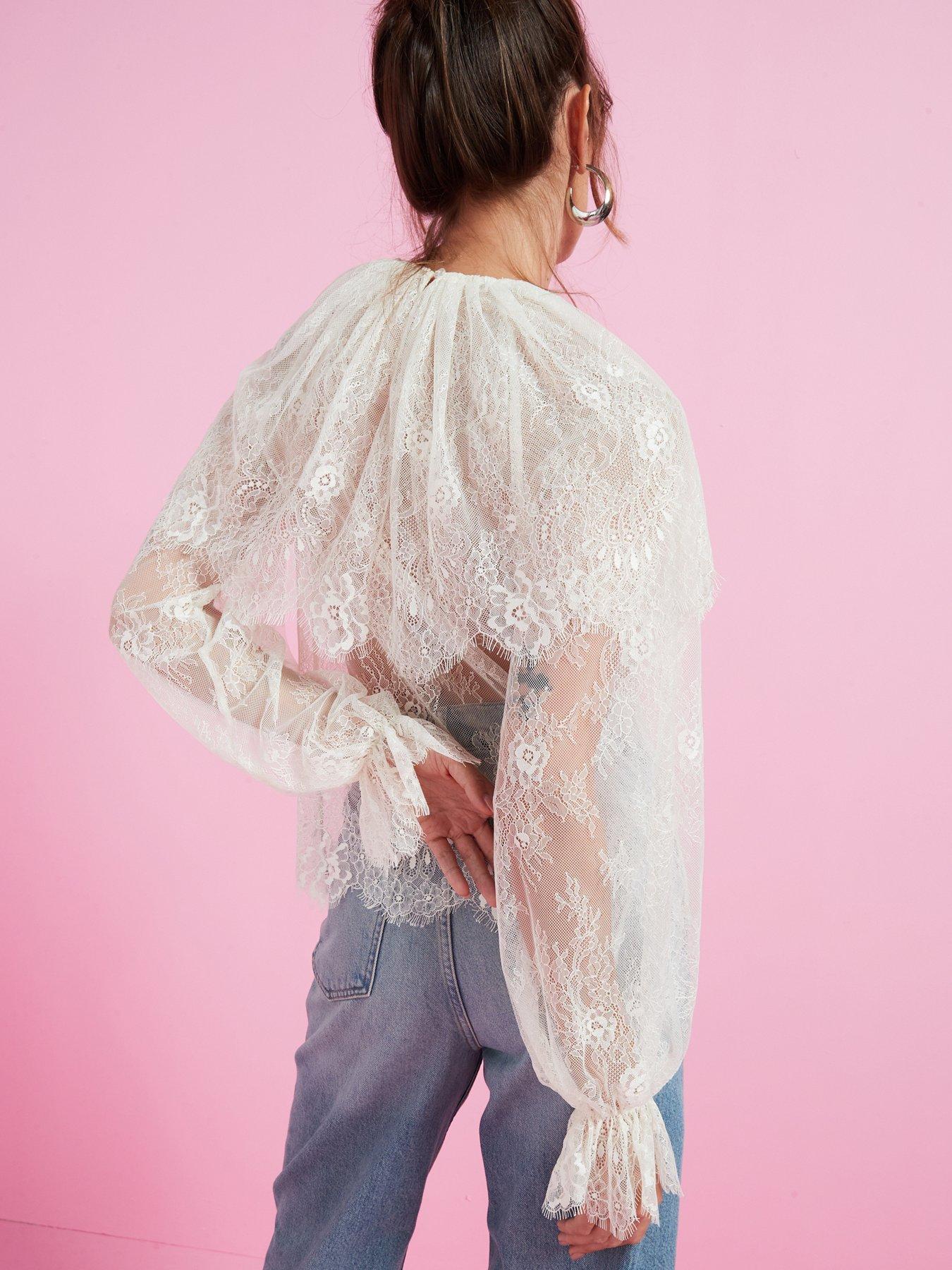 v-by-very-lace-frill-yoke-blouse-creamoutfit