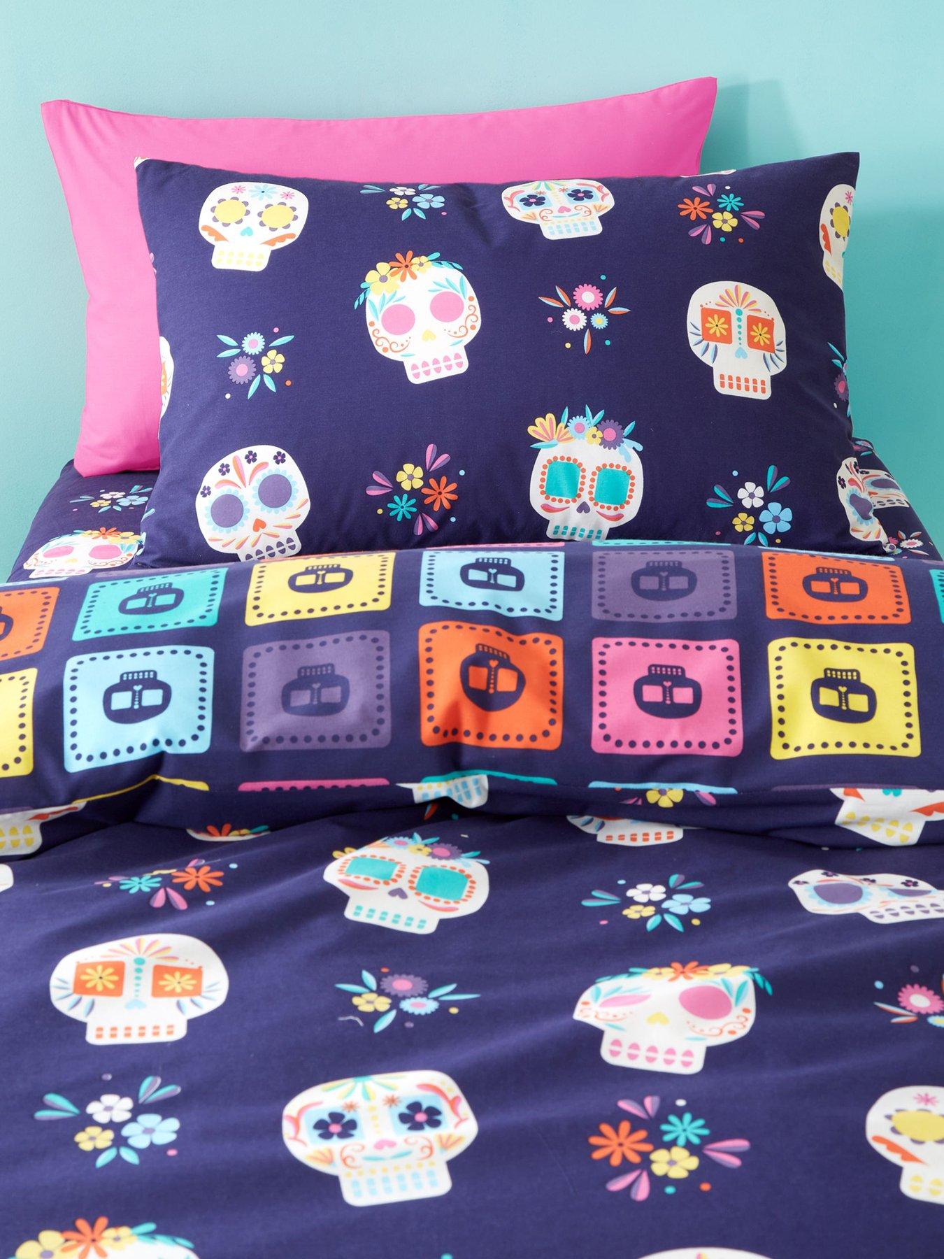 catherine-lansfield-sugar-skull-fiesta-duvet-set--singleoutfit