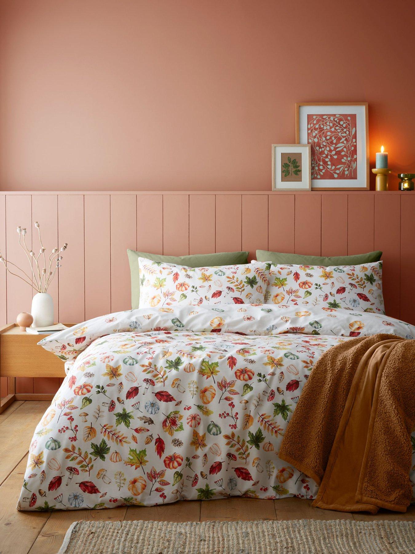 catherine-lansfield-autumn-pumpkins-reversible-duvet-cover-and-pillowcase-setfront