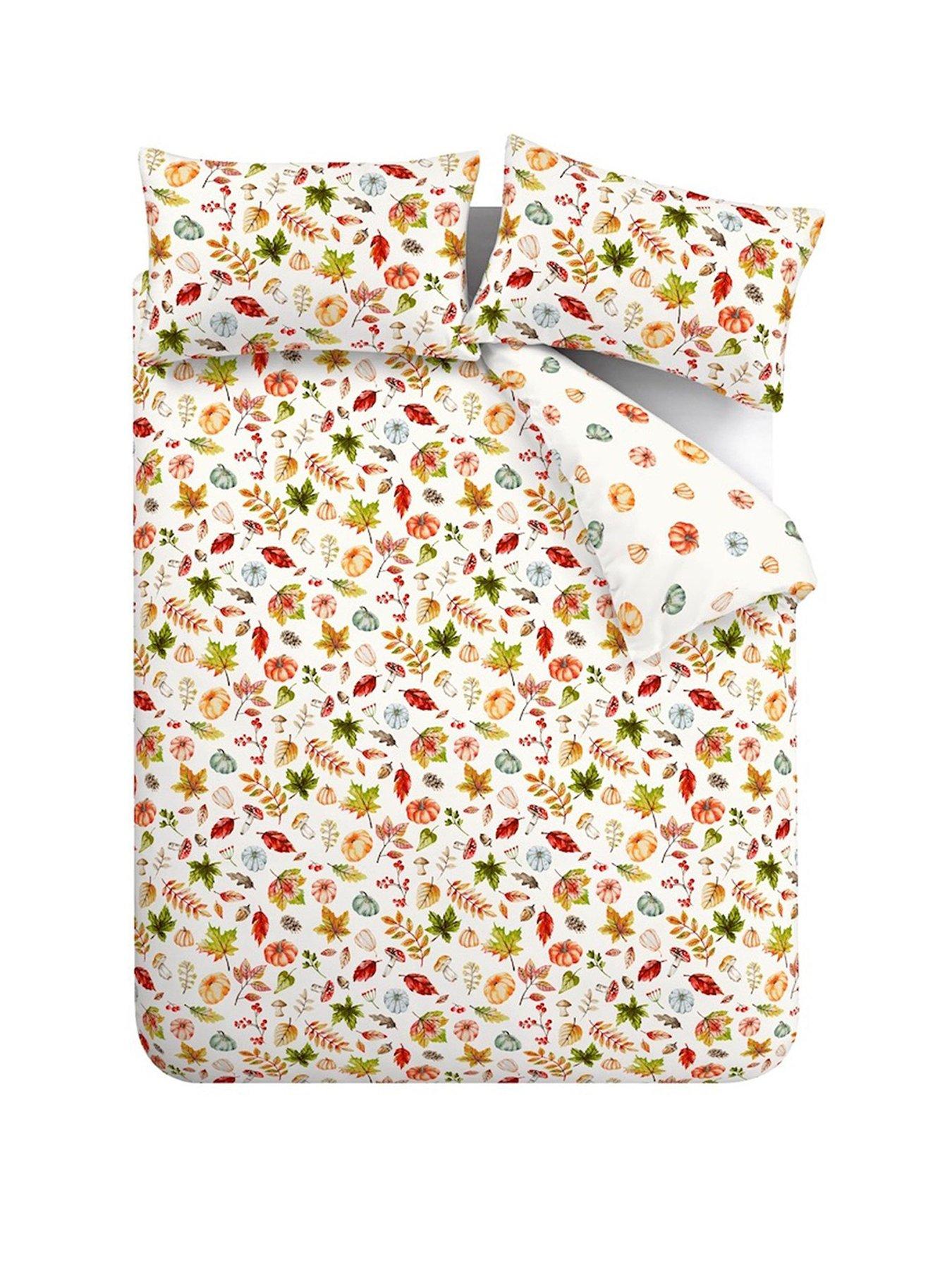 catherine-lansfield-autumn-pumpkins-reversible-duvet-cover-and-pillowcase-setstillFront