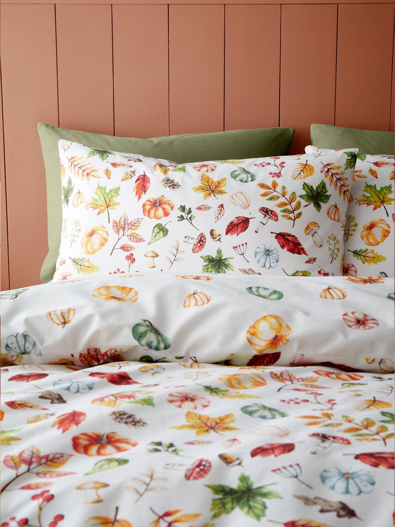 catherine-lansfield-autumn-pumpkins-reversible-duvet-cover-and-pillowcase-setdetail