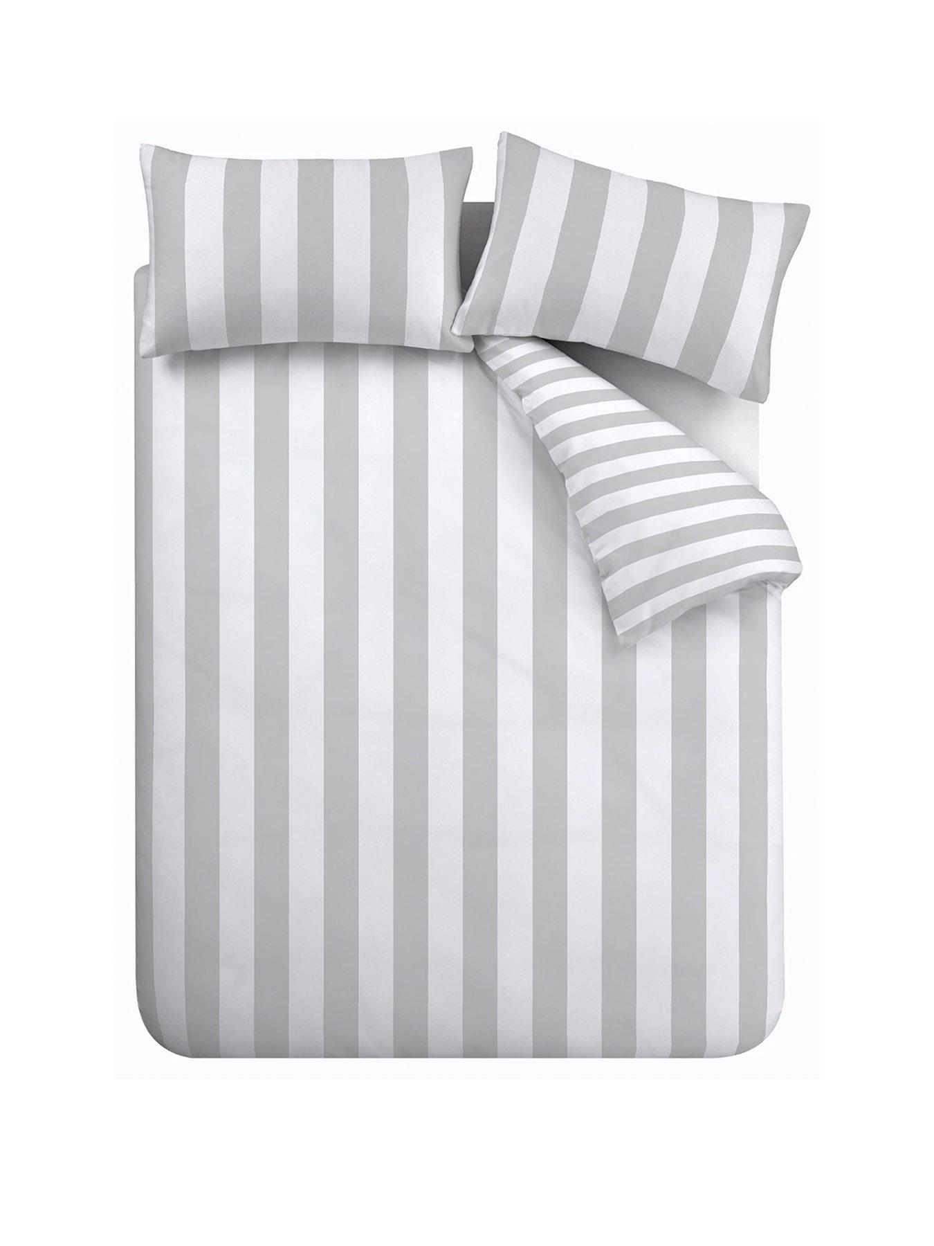 catherine-lansfield-cove-stripe-silver-reversible-duvet-cover-setstillFront