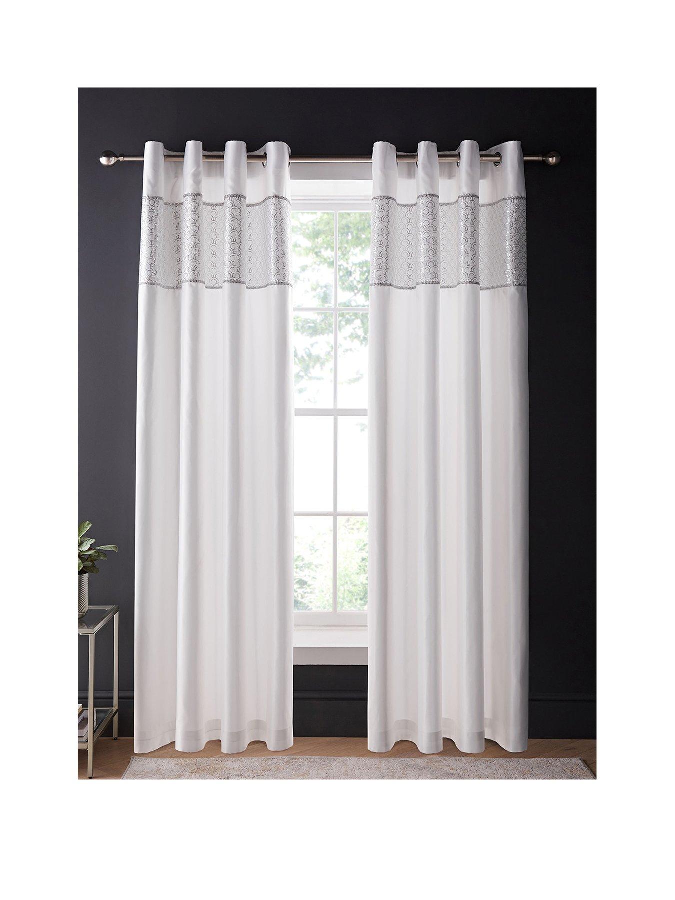 catherine-lansfield-deco-sequin-lined-eyelet-curtains-in-white