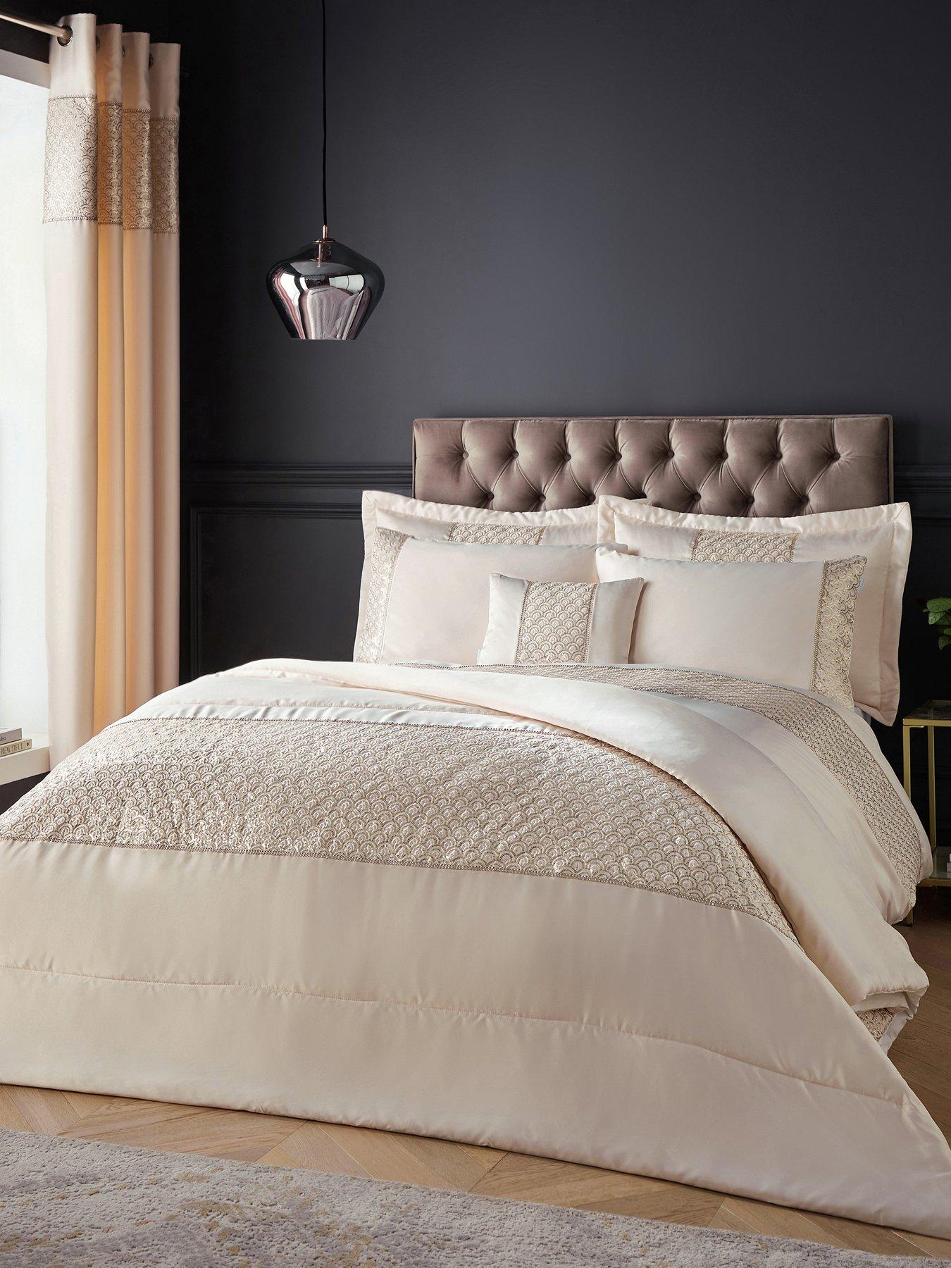 undefined Deco Sequin Champagne Duvet Cover Set