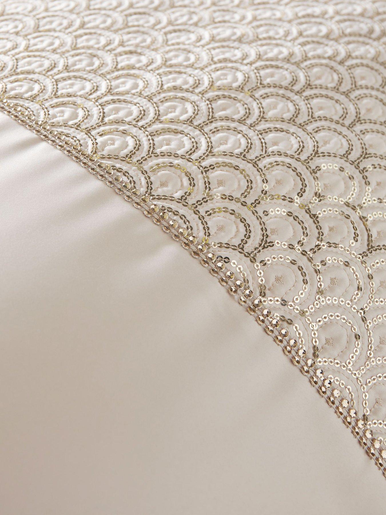 catherine-lansfield-deco-sequin-champagne-duvet-cover-setdetail