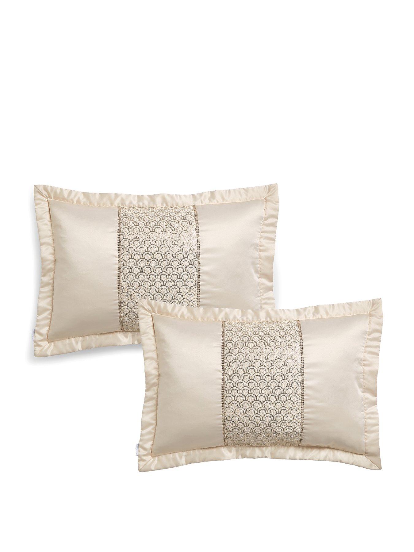 catherine-lansfield-deco-sequin-quilted-pillowsham-pair-in-champagnestillFront