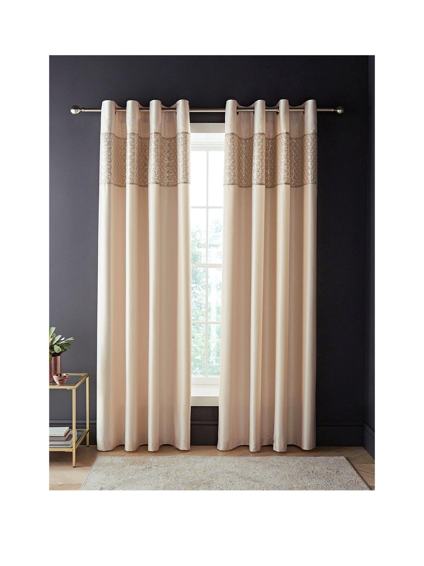 catherine-lansfield-deco-sequin-lined-eyelet-curtains-in-champagnenbsp