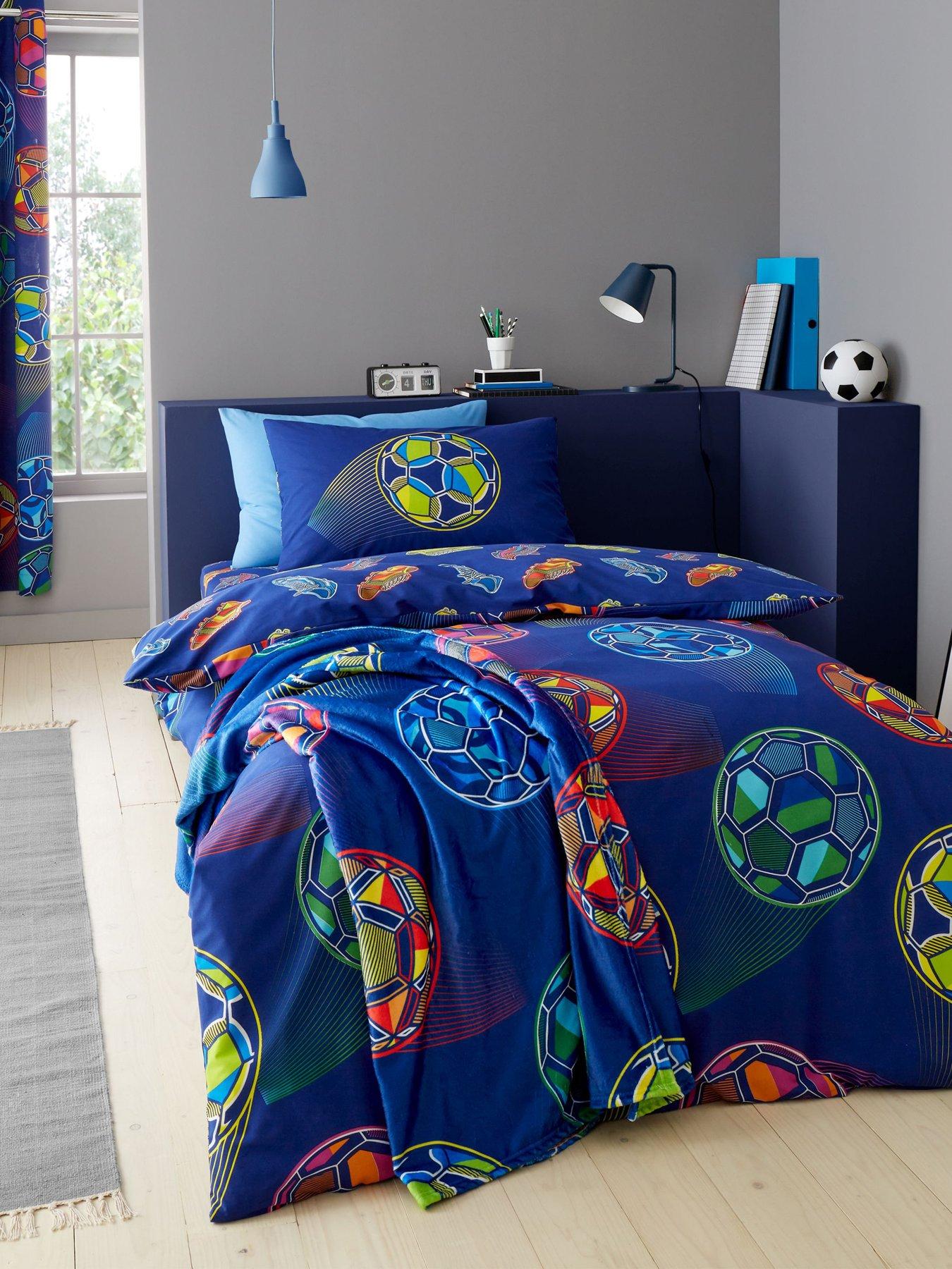 Catherine Lansfield Bright Football Reversible Duvet Cover Set Very Ireland