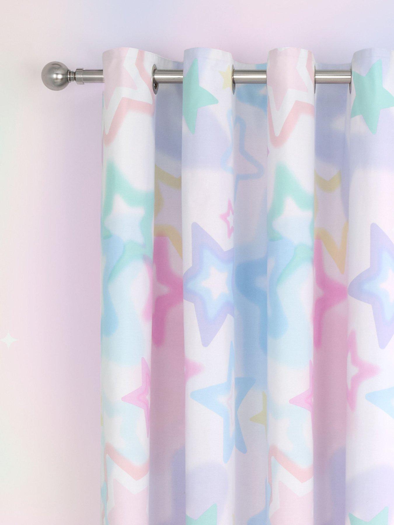 undefined Ombre Stars Reversible Eyelet Curtains