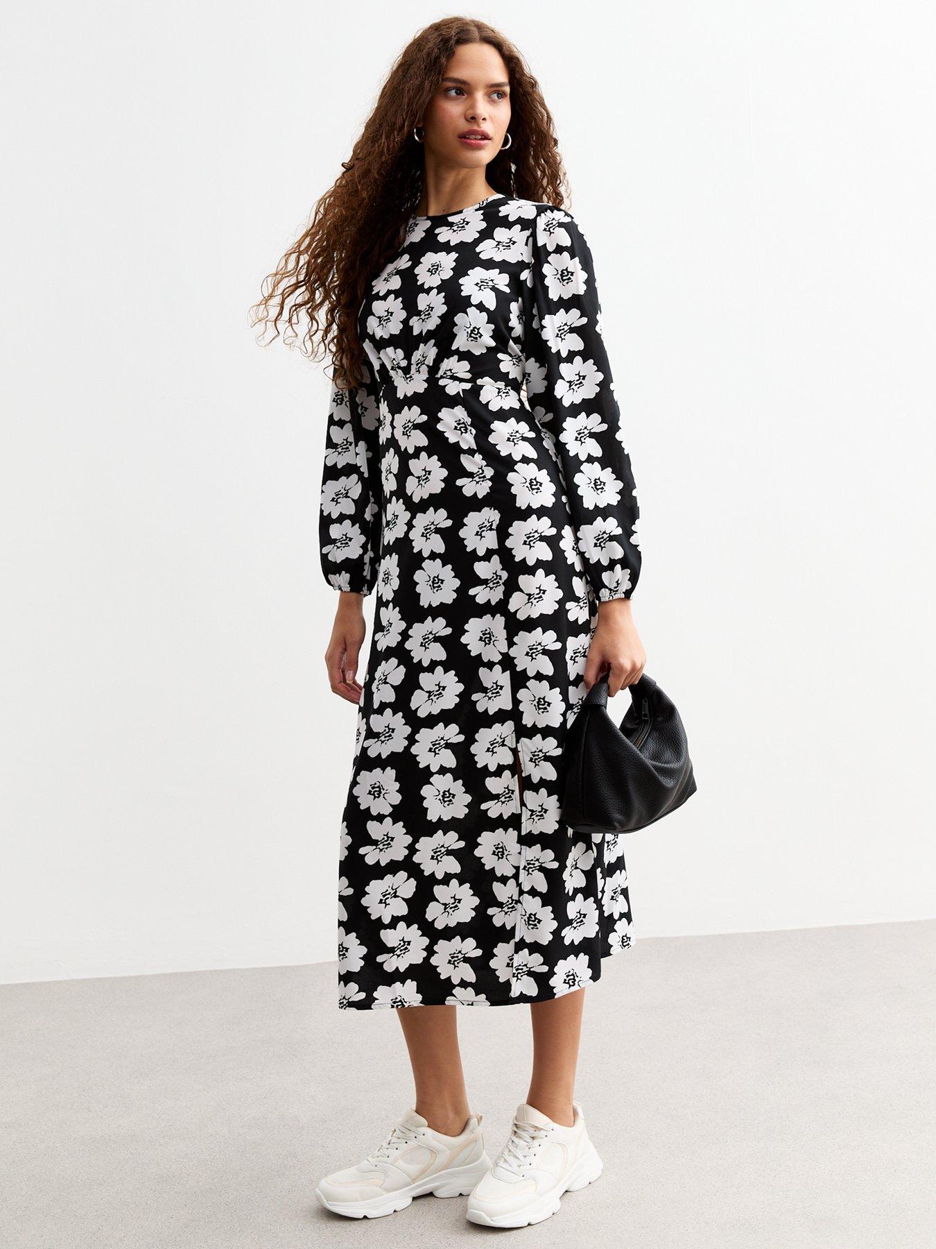 new-look-floral-print-long-sleeve-midi-dress--nbspblackback