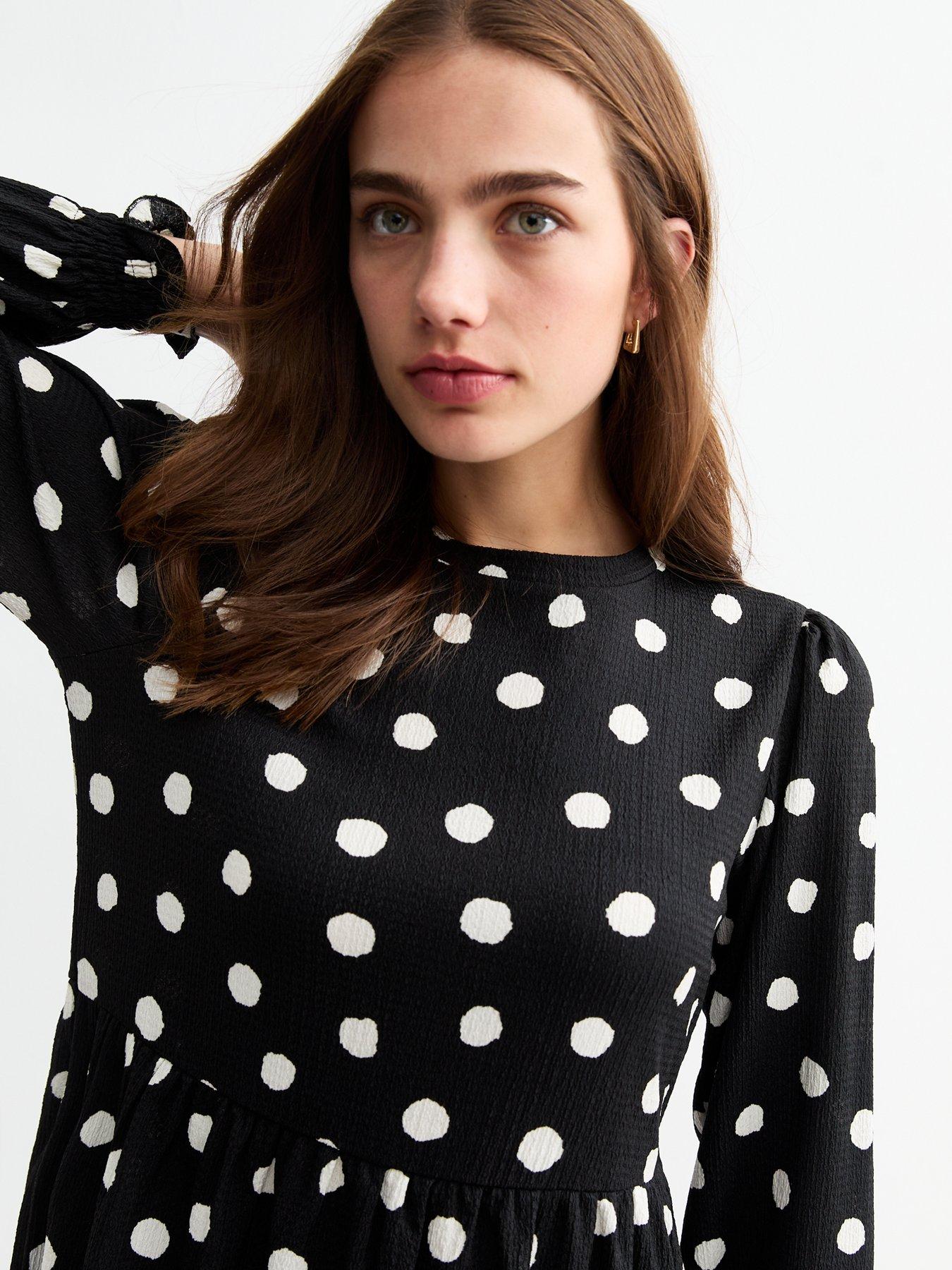 new-look-black-spotted-midi-smock-dress-printoutfit