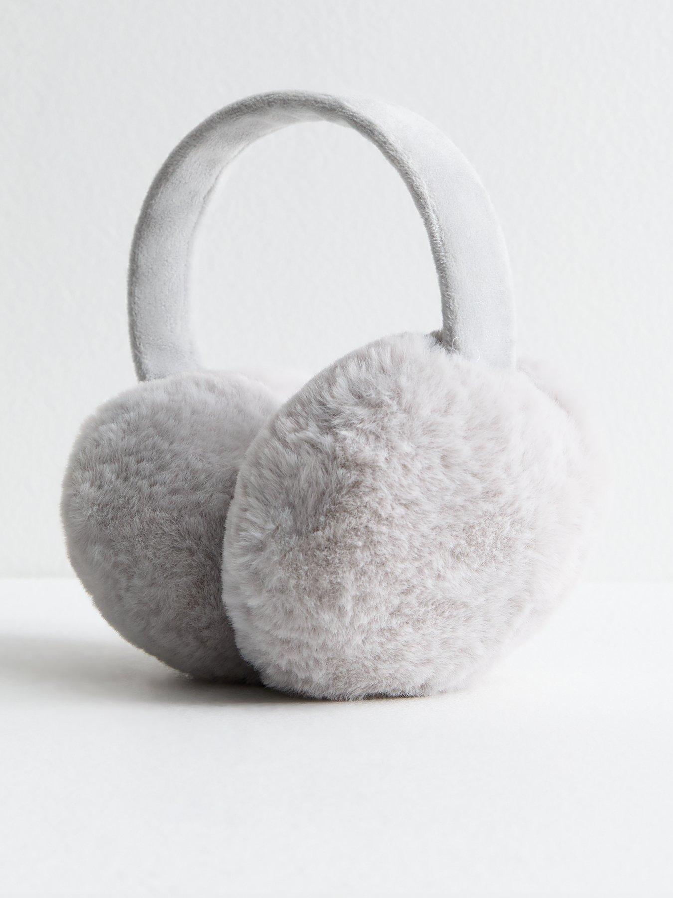 new-look-grey-faux-fur-earmuffs