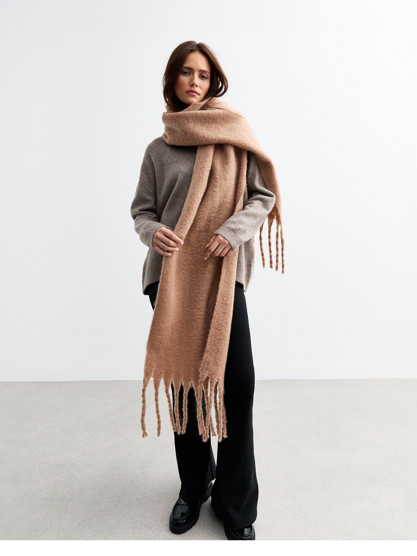 new-look-camel-brushed-fringed-scarf