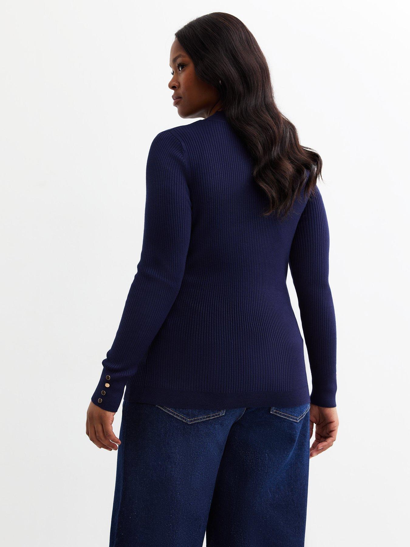 new-look-curves-button-detail-rib-knitted-jumper-navystillFront