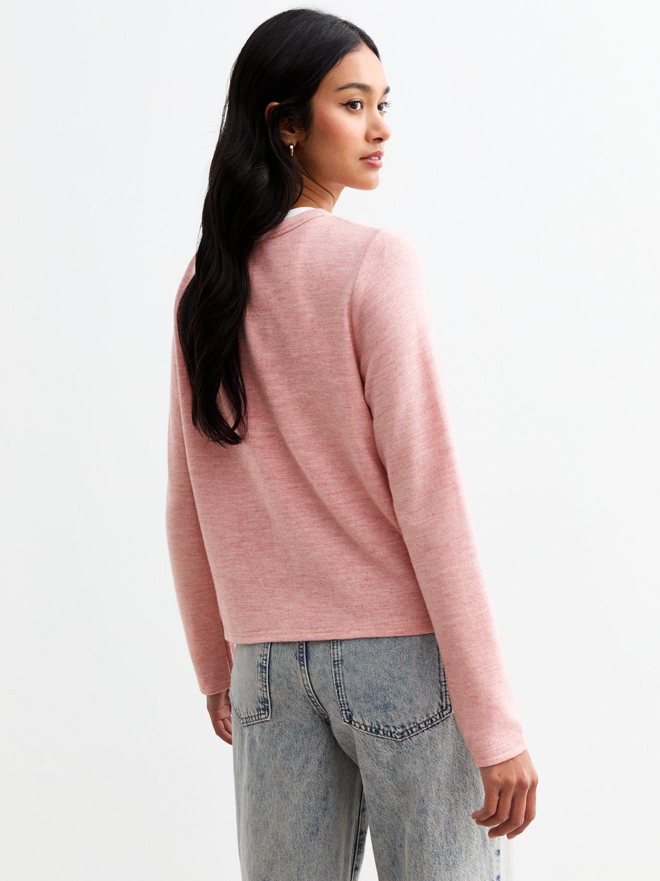 new-look-pink-soft-touch-crew-neck-cardiganstillFront