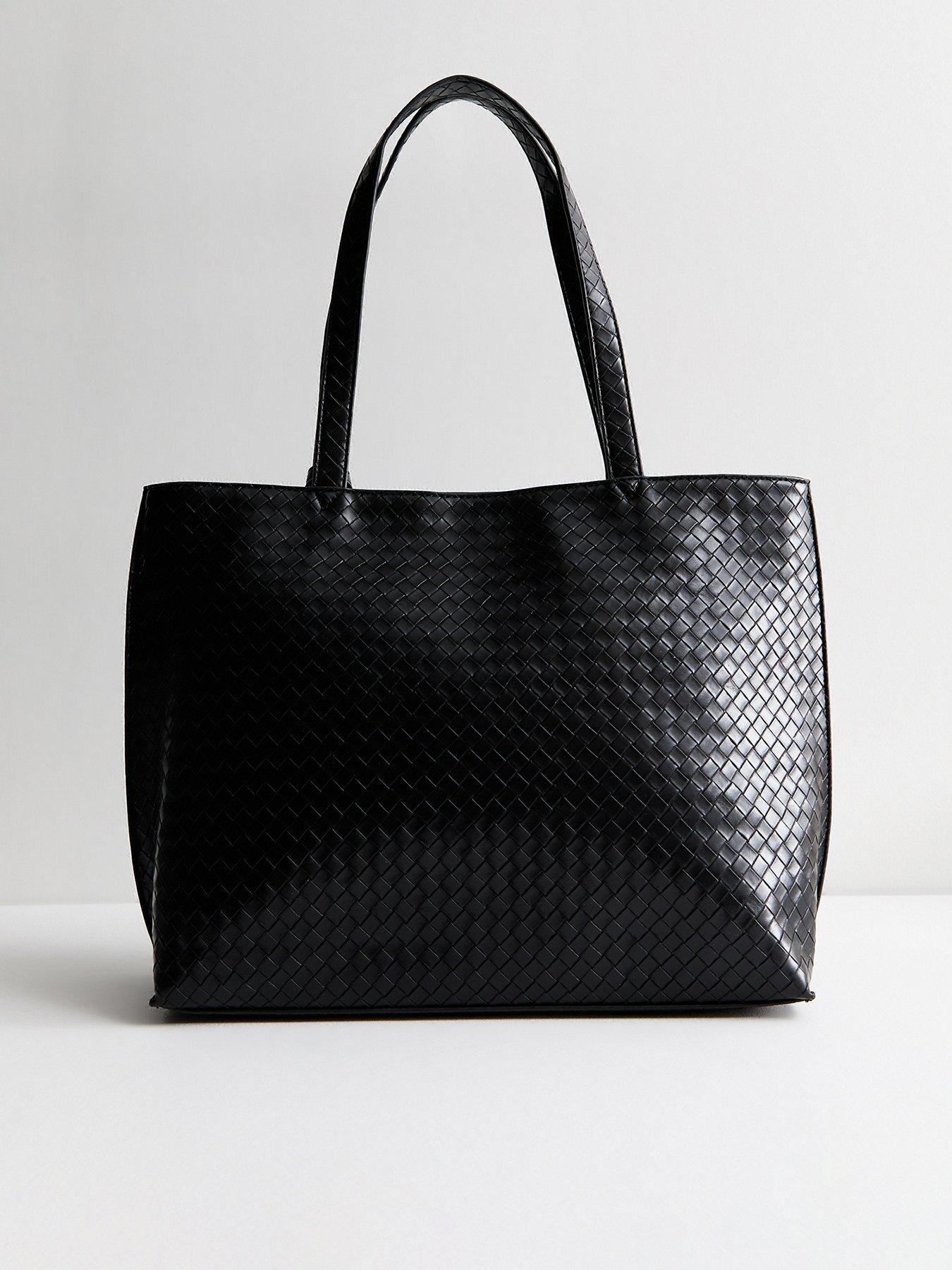 new-look-black-leather-look-woven-tote-bag-and-pouchback