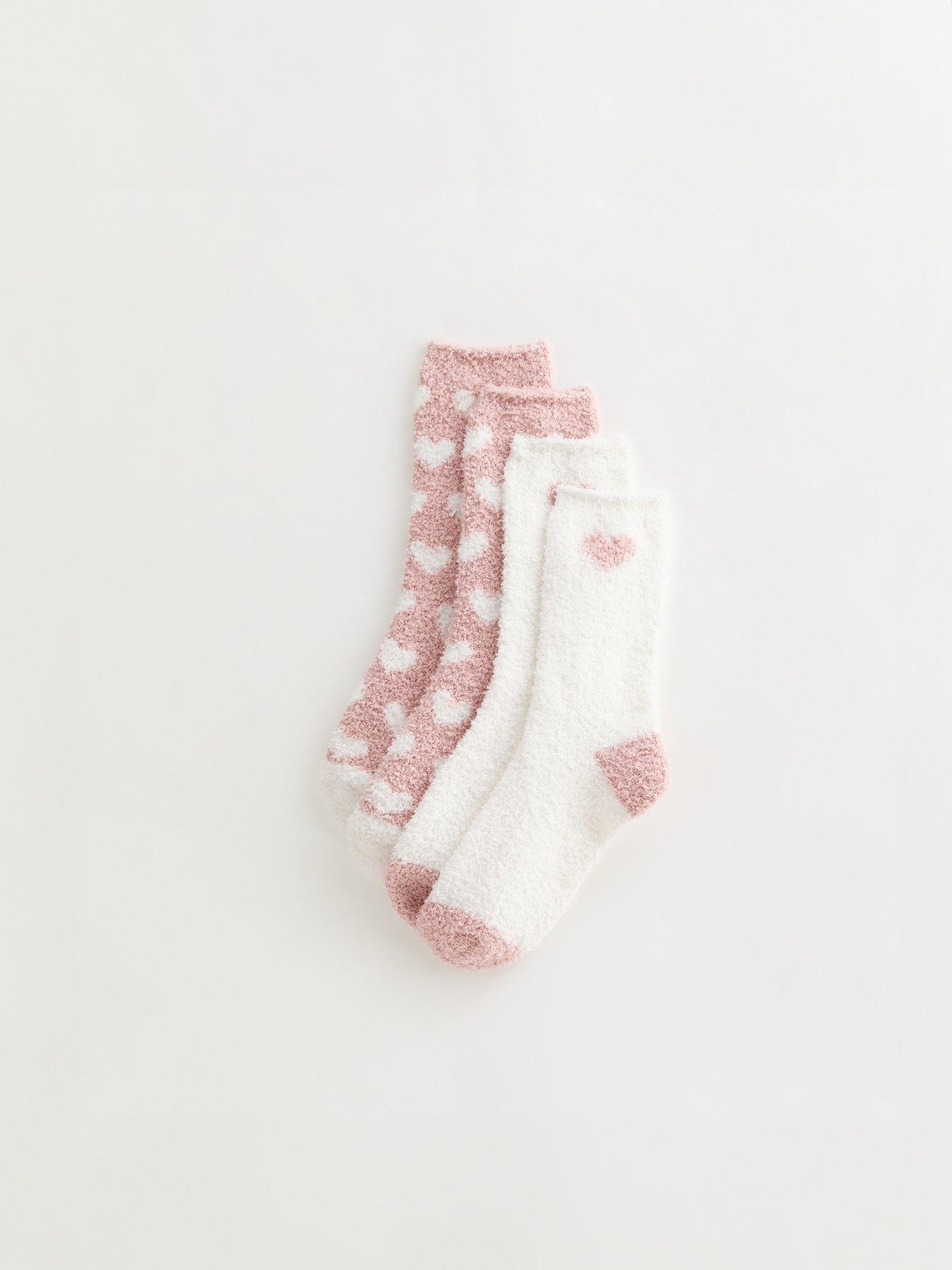 new-look-2-pack-of-pink-heart-cosy-socks-pinkwhite