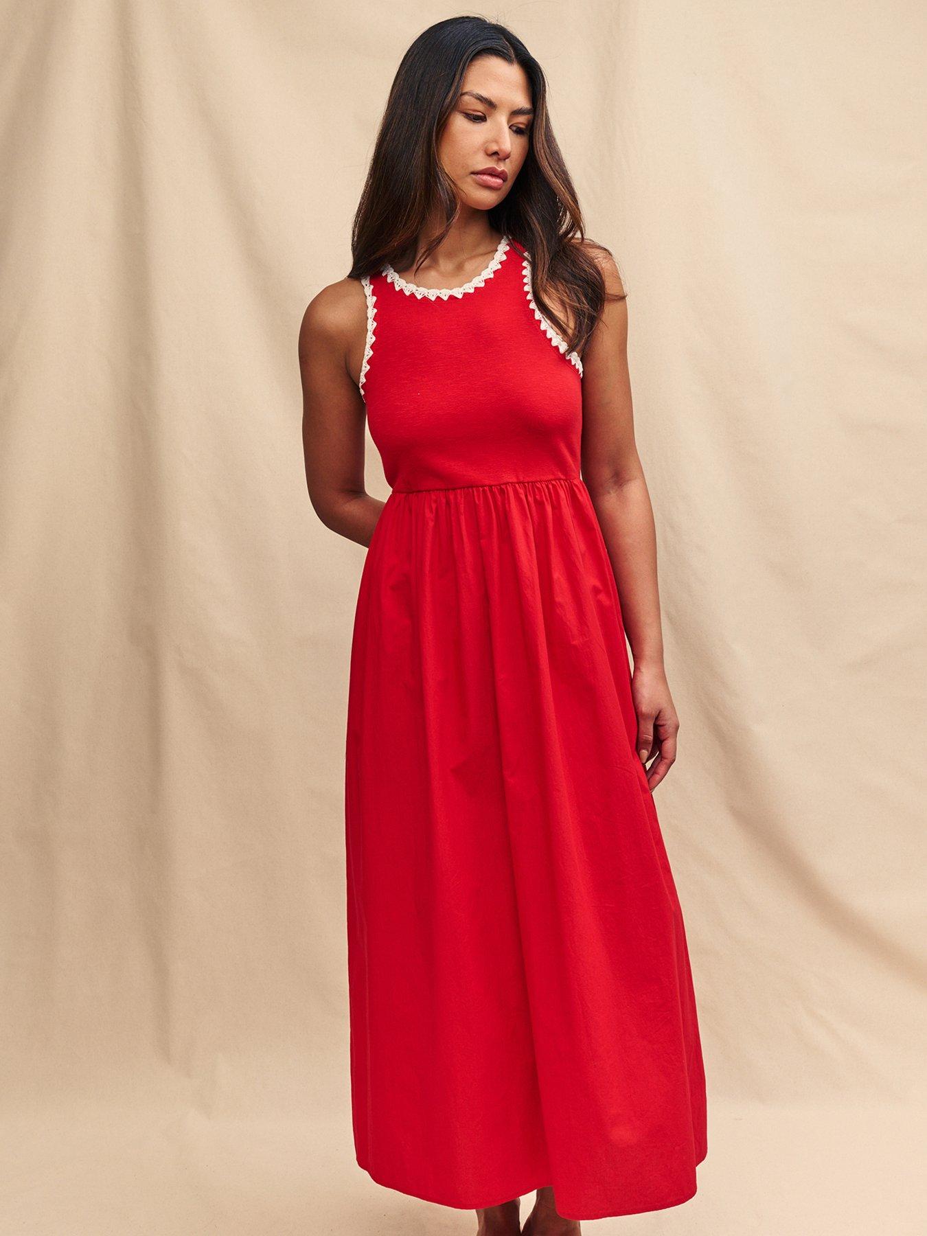 nobodys-child-contrast-trim-sleeveless-midi-dress-redoutfit