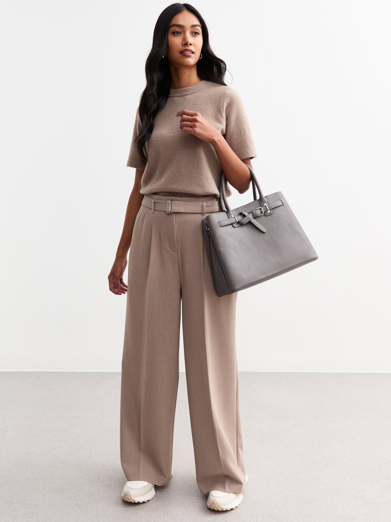 new-look-mink-belted-tailored-wide-leg-trousers