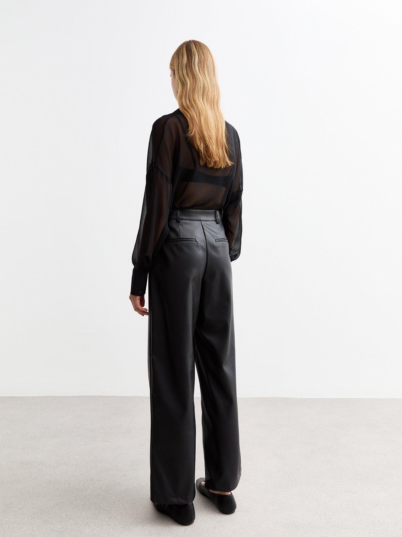 new-look-leather-look-pintuck-wide-leg-tailored-trousers-blackstillFront