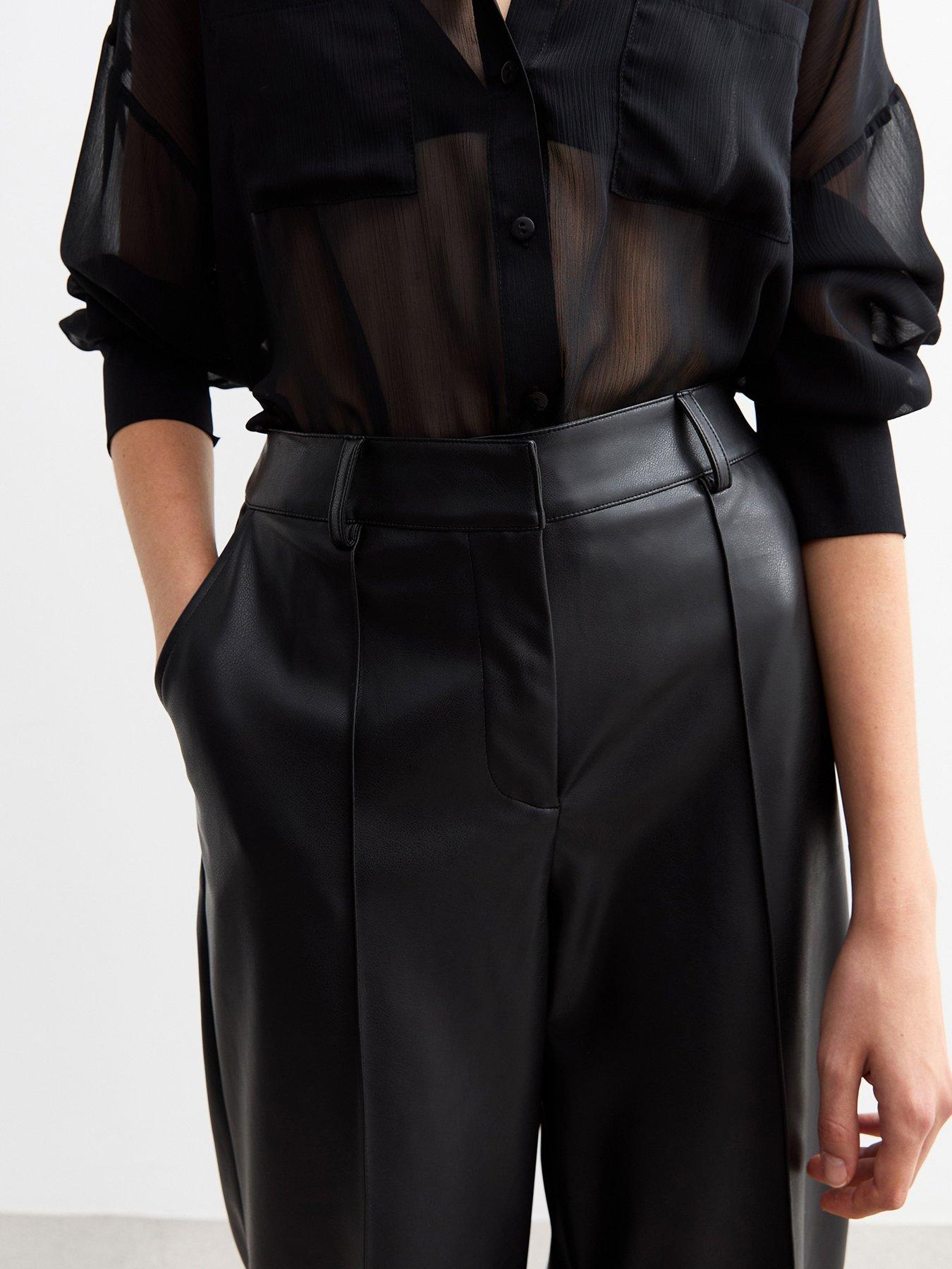 new-look-leather-look-pintuck-wide-leg-tailored-trousers-blackoutfit