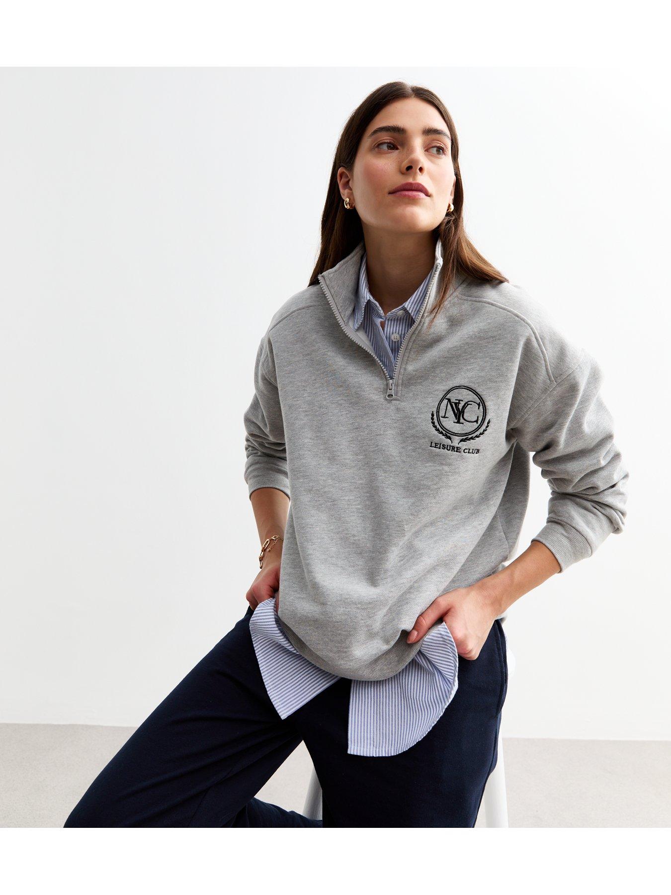 new-look-grey-half-zip-crest-sweatshirt