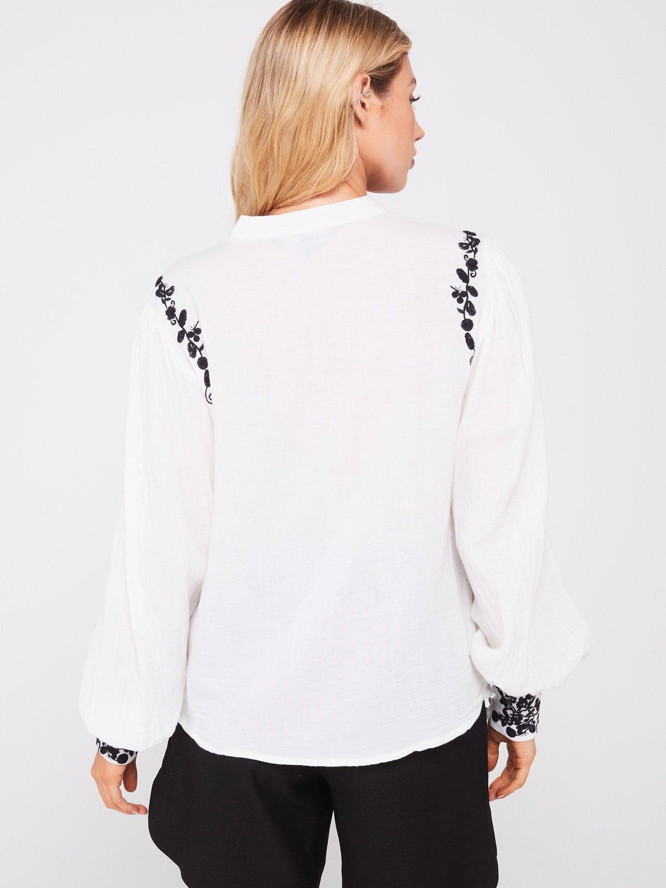 nobodys-child-floral-embroidered-blouse-whitestillFront