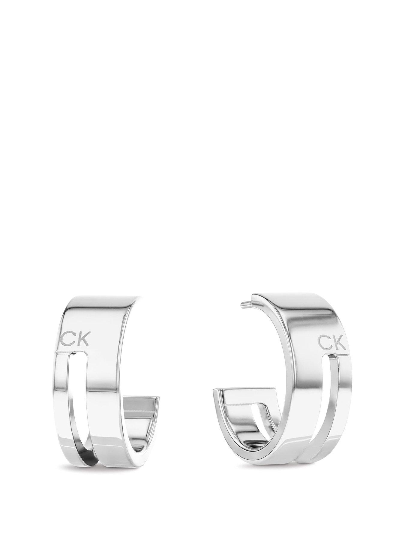 calvin-klein-womens-calvin-klein-stainless-steel-hoop-earrings