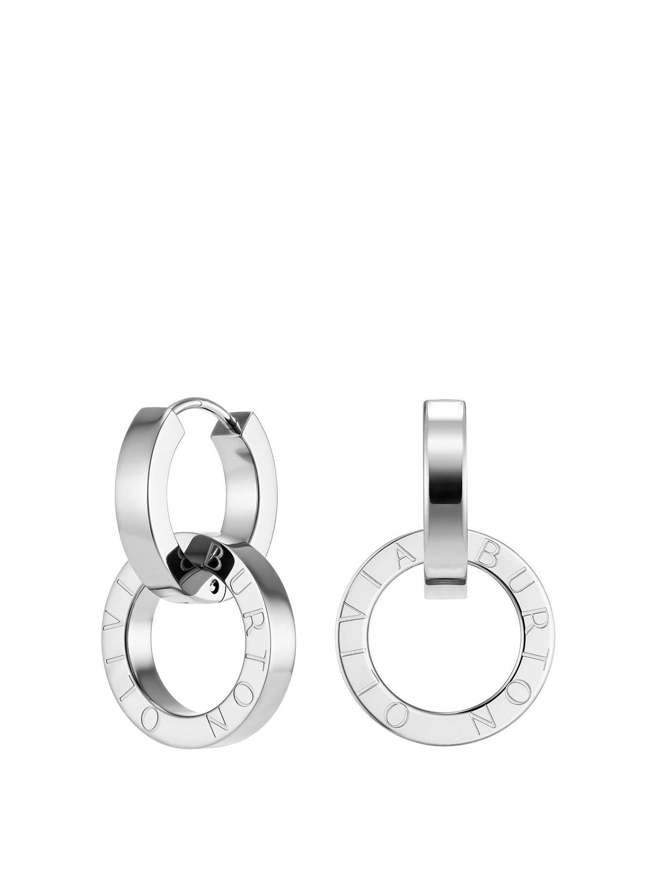 Olivia Burton Honeycomb Toggle Stainless Steel Hoop Earrings Very Ireland