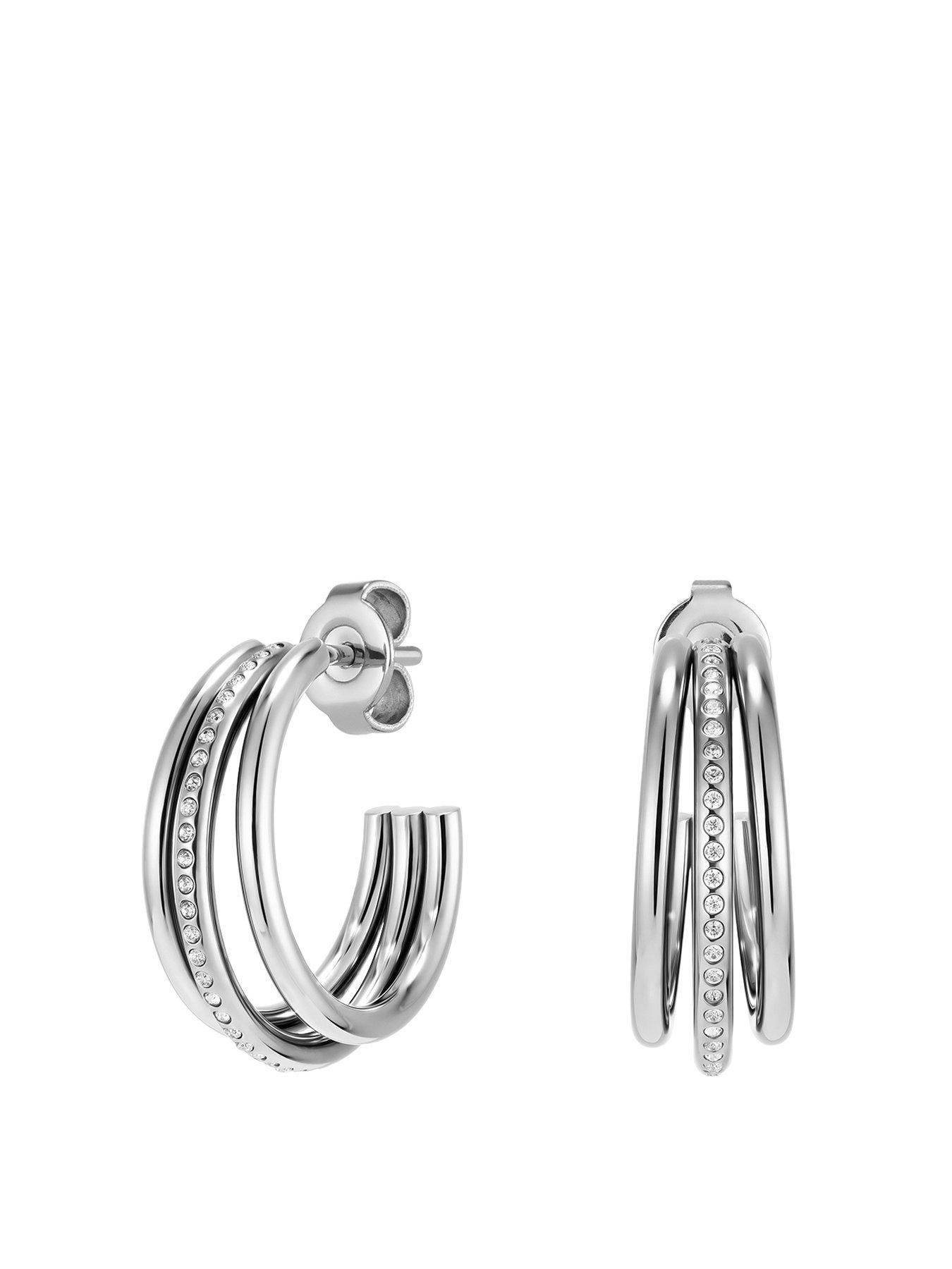 olivia-burton-olivia-burton-stainless-steel-ever-stacked-claw-hoop-earrings