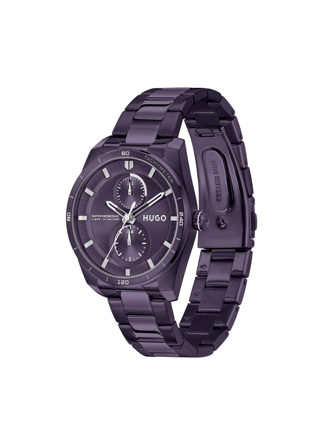 hugo-ladies-fast-for-her-purple-ip-multifunction-bracelet-watchback