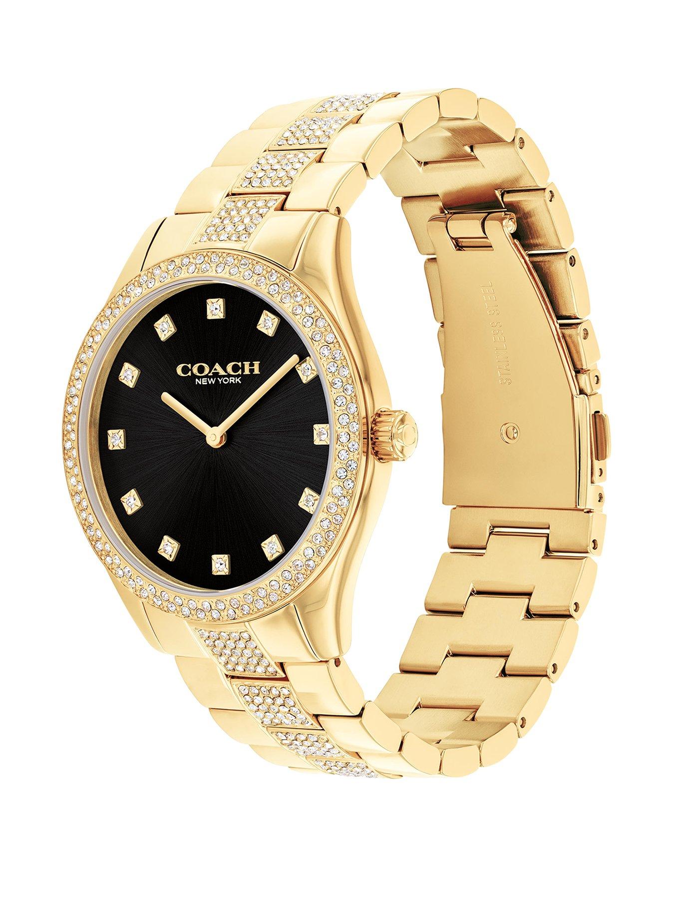 coach-coach-ladies-brooks-gold-ip-bracelet-watchstillFront