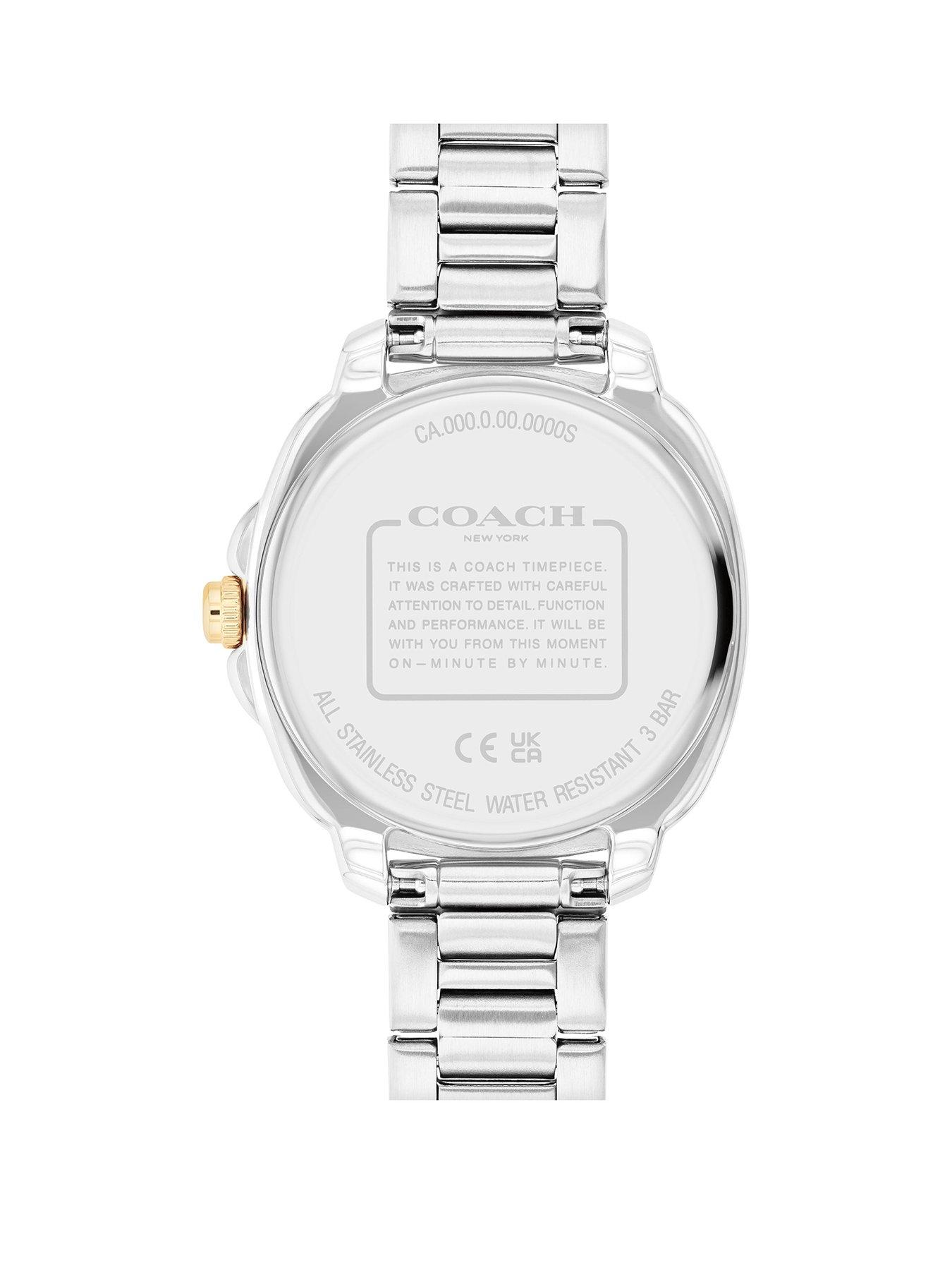 Coach two tone watch on sale