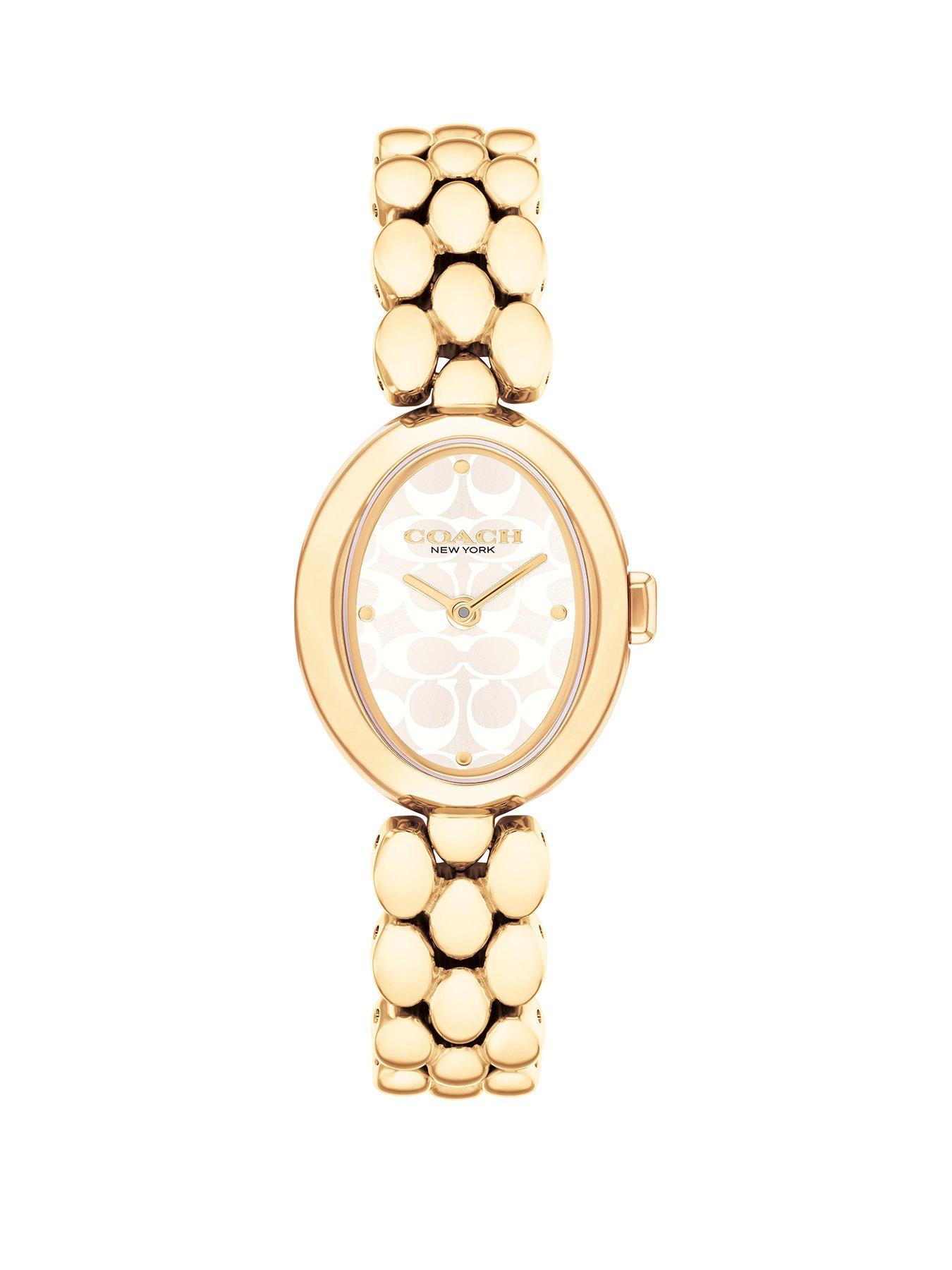 COACH Coach Ladies Sammy 22mm Oval Gold IP Watch