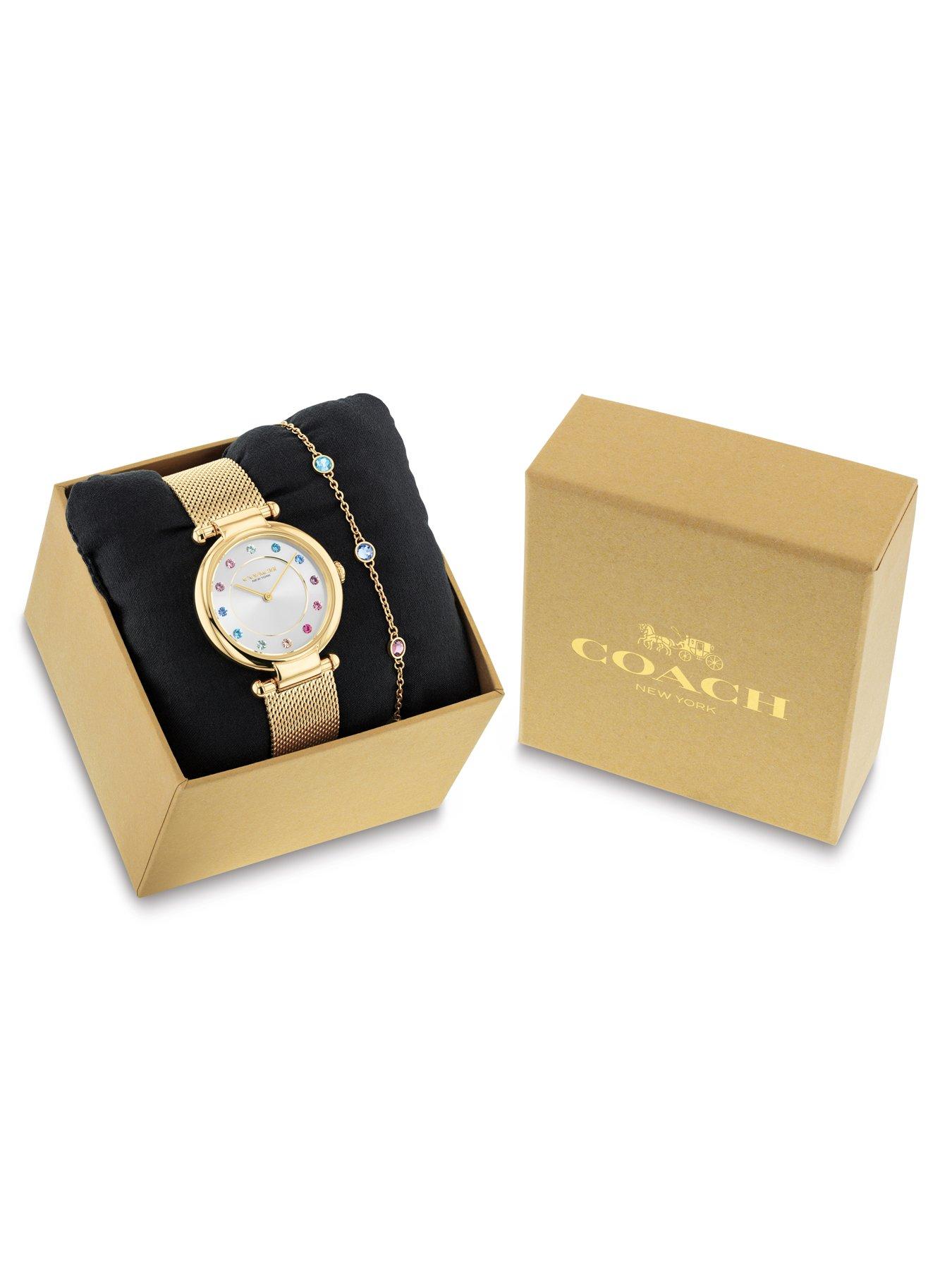 coach-coach-ladies-cary-gold-ip-rainbow-crystal-mesh-watch-and-bracelet-gift-setdetail