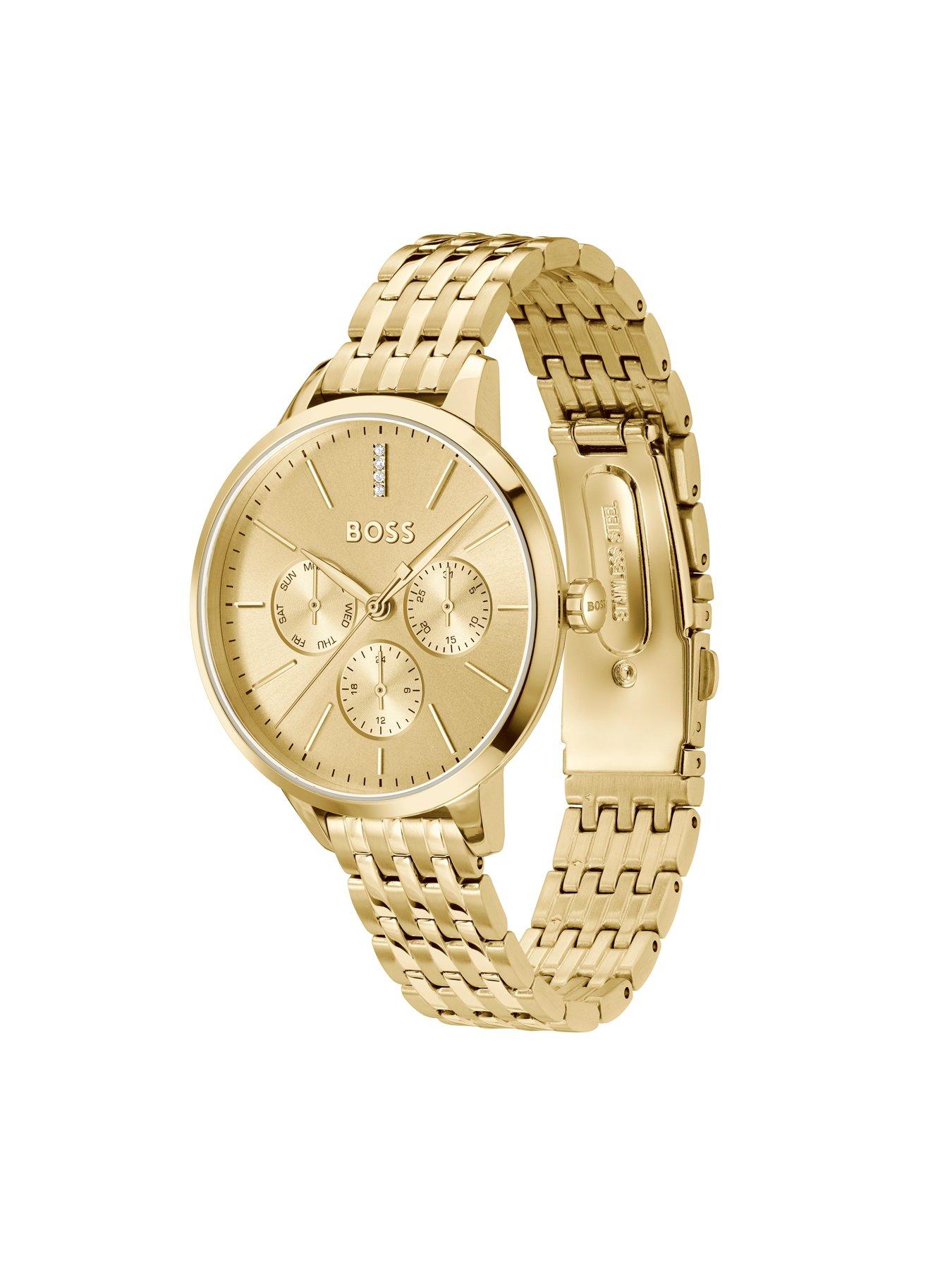 Image 3 of 8 of BOSS Ladies Symphony Light Yellow Gold IP Bracelet Watch
