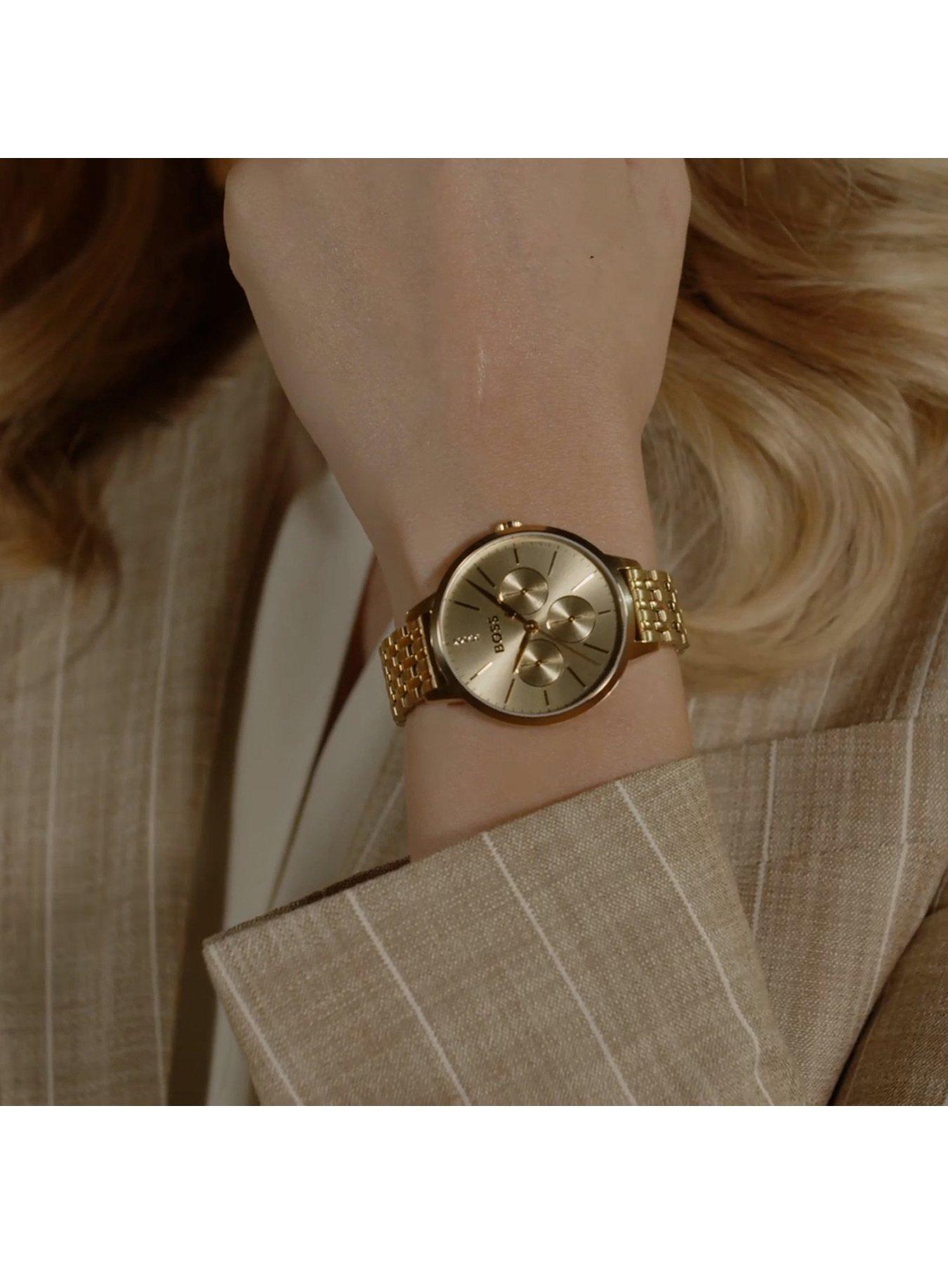 Image 6 of 8 of BOSS Ladies Symphony Light Yellow Gold IP Bracelet Watch