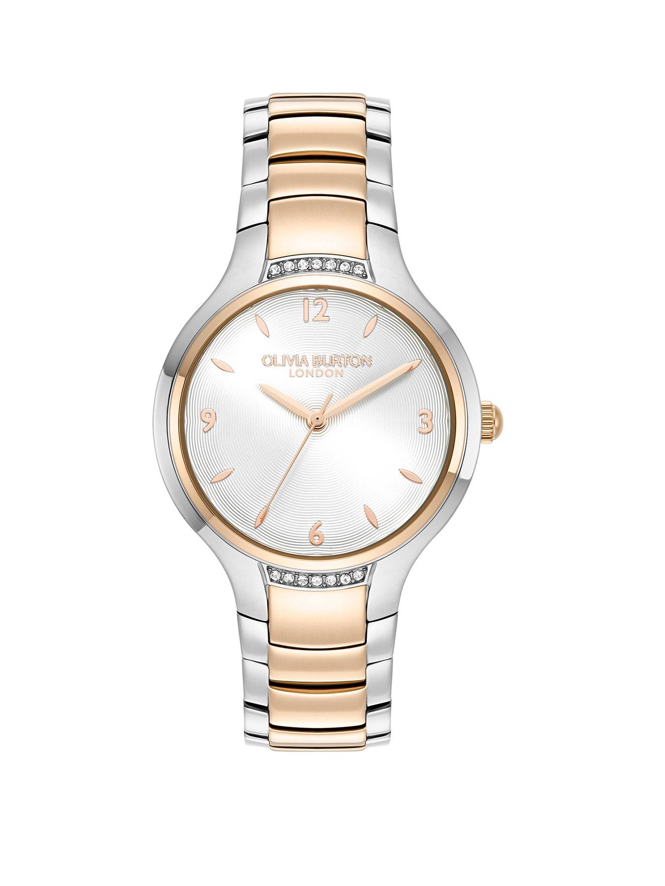 Olivia Burton Olivia Burton 34mm Stainless Steel  &  Rose Gold Watch