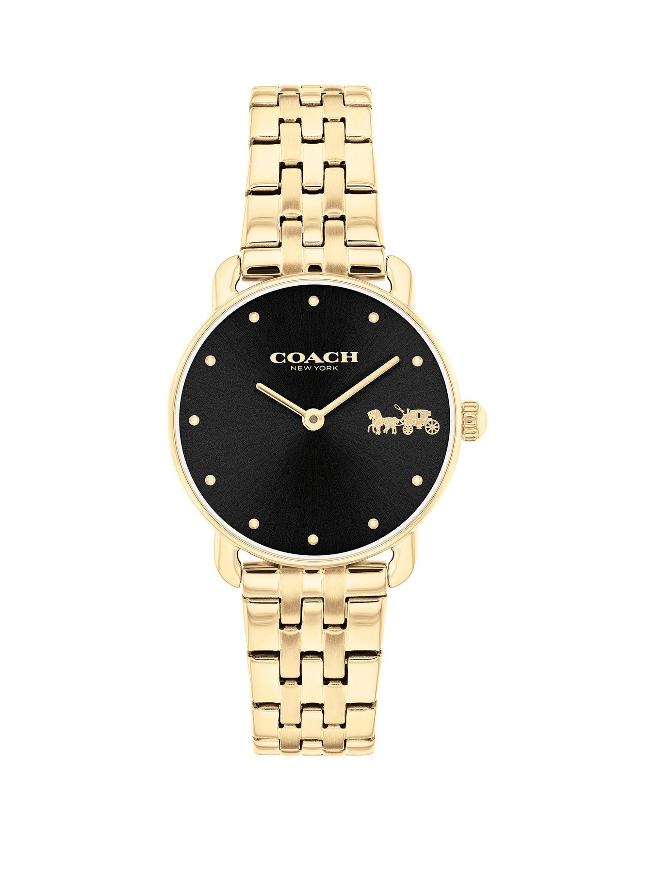 coach-coach-ladies-elliot-gold-ip-bracelet-watchfront