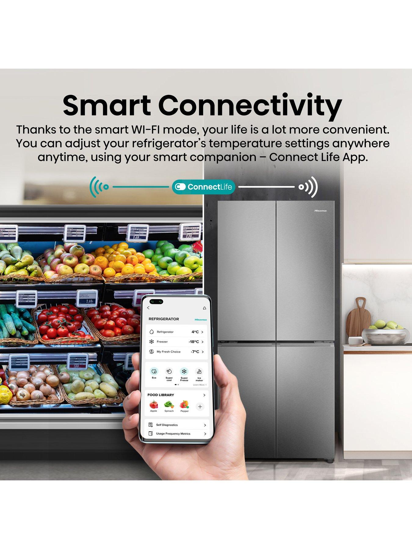 Image 5 of 7 of Hisense Hisense RQ5P470SAID American Fridge Freezer - Stainless Steel
