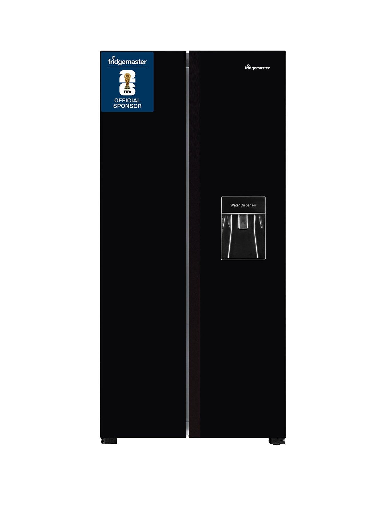 Fridgemaster Fridgemaster MS83430DEB American Fridge Freezer - Black