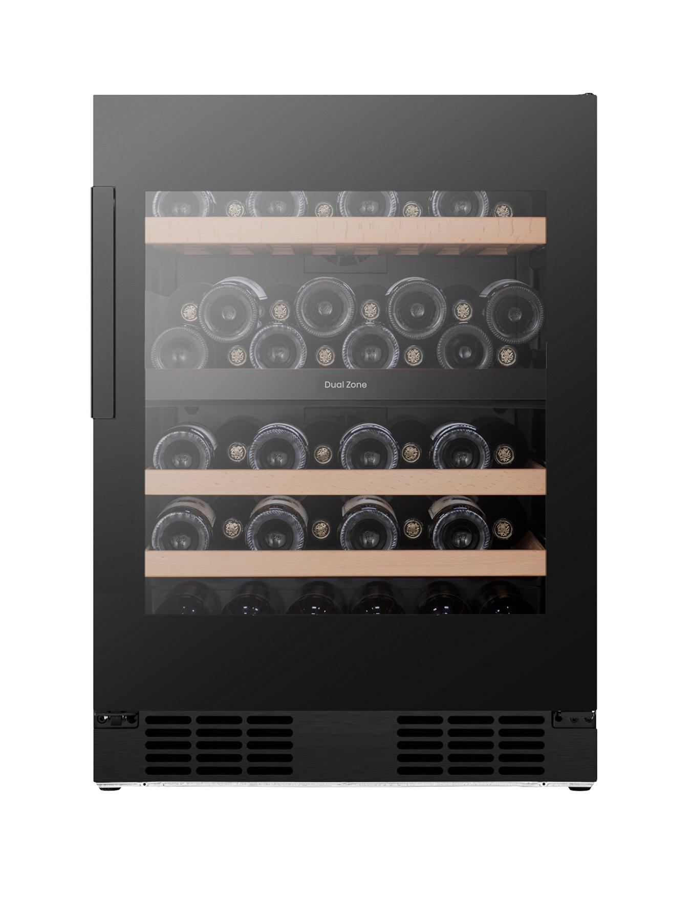 hisense-rw3n122gslf-integrated-46-bottlenbspwine-cooler-dual-zone-black-glass