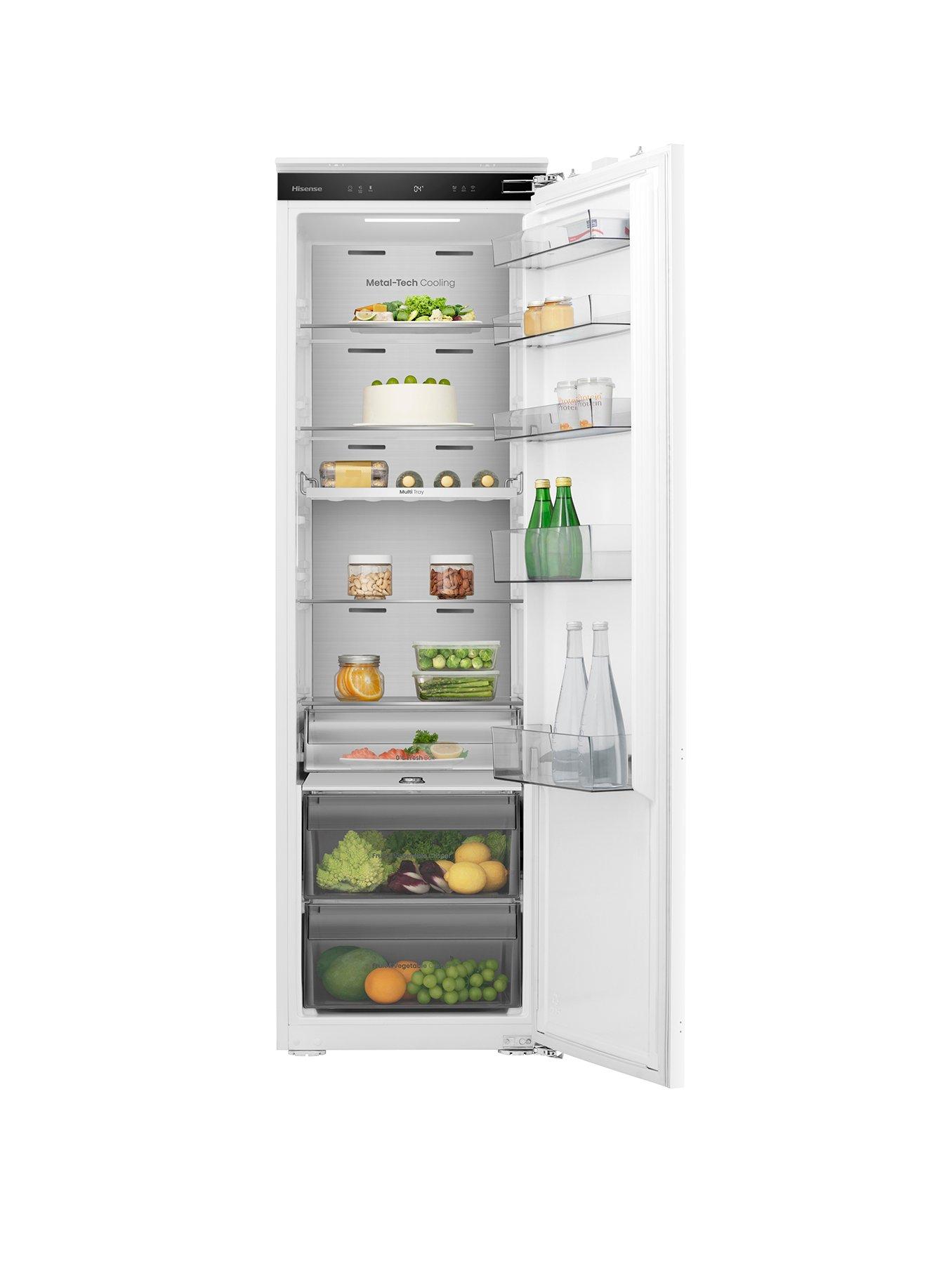 Image 1 of 8 of Hisense RL3B303SAWE 54cm Wide&nbsp;Integrated Total No Frost Fridge with&nbsp;Fixed Hinge - White