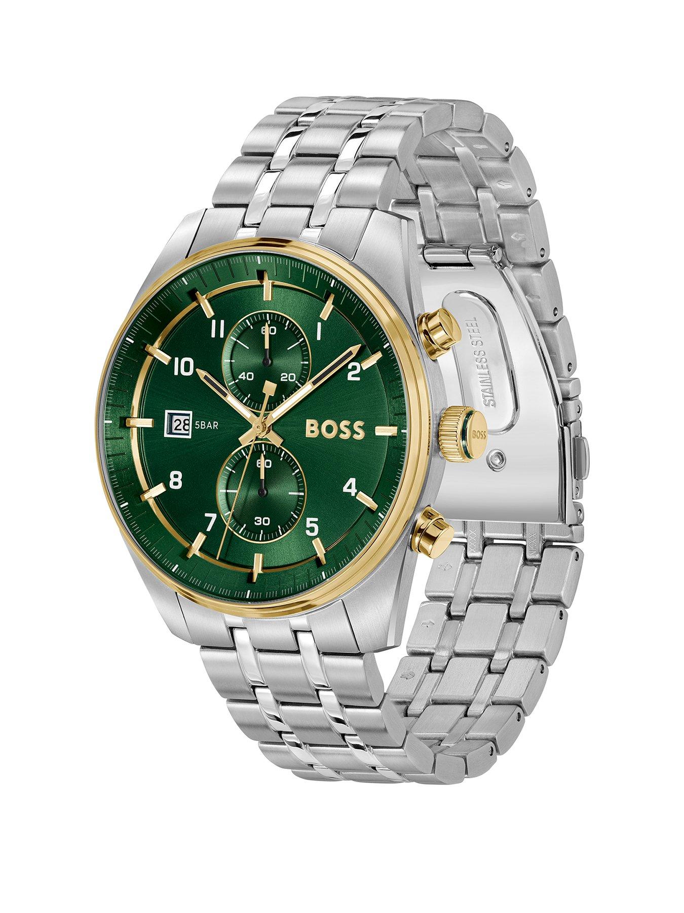 boss-gents-skytraveller-chronograph-watch-with-dark-green-dialstillFront