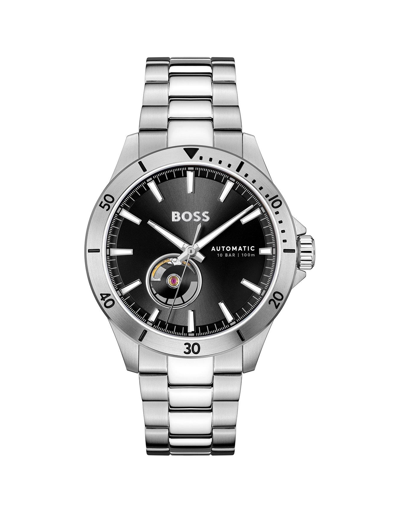 boss-gents-automatic-troper-watch-with-black-dial