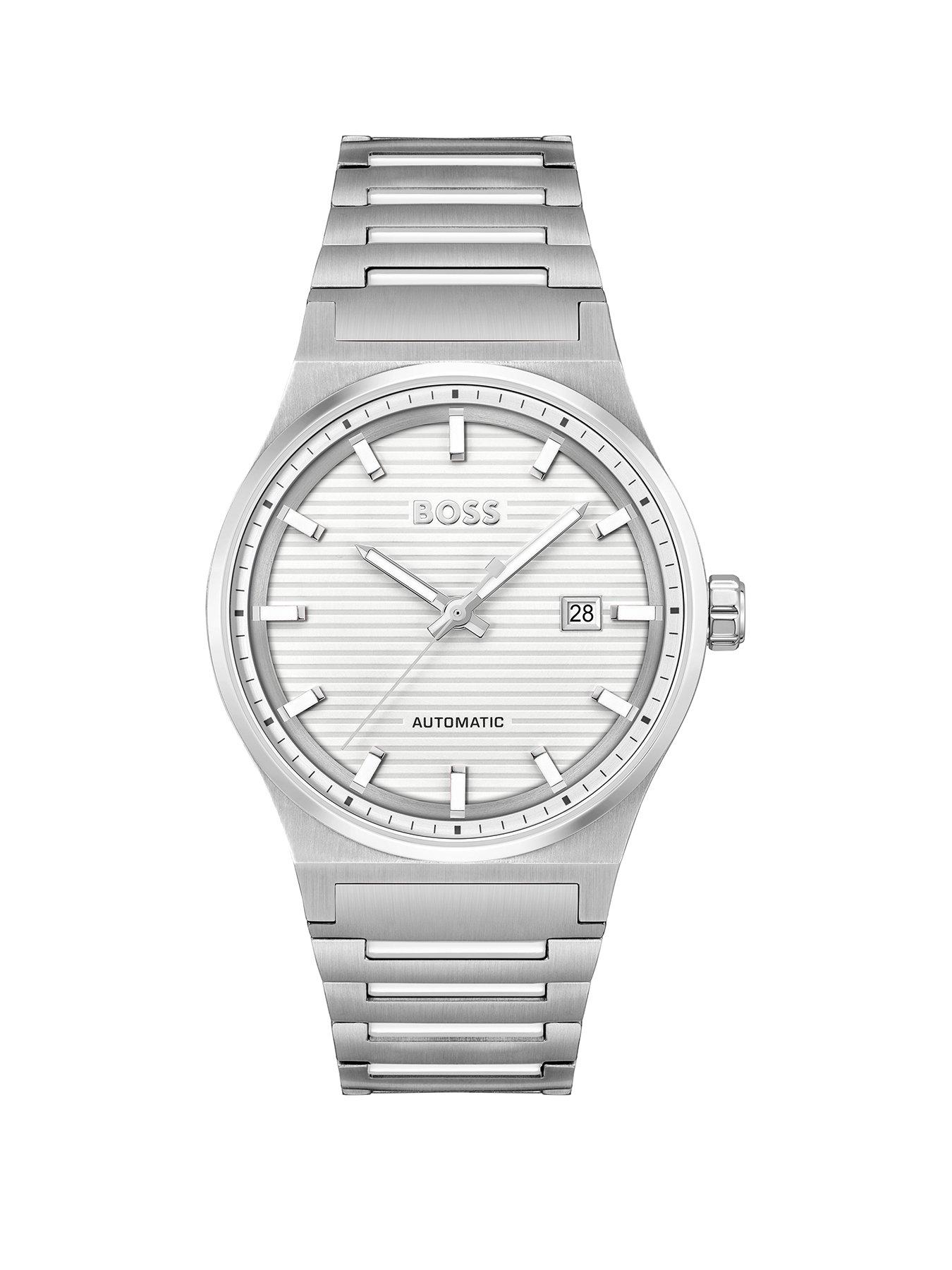 boss-gents-candor-automatic-stainless-steel-bracelet-watch-with-silver-white-dial