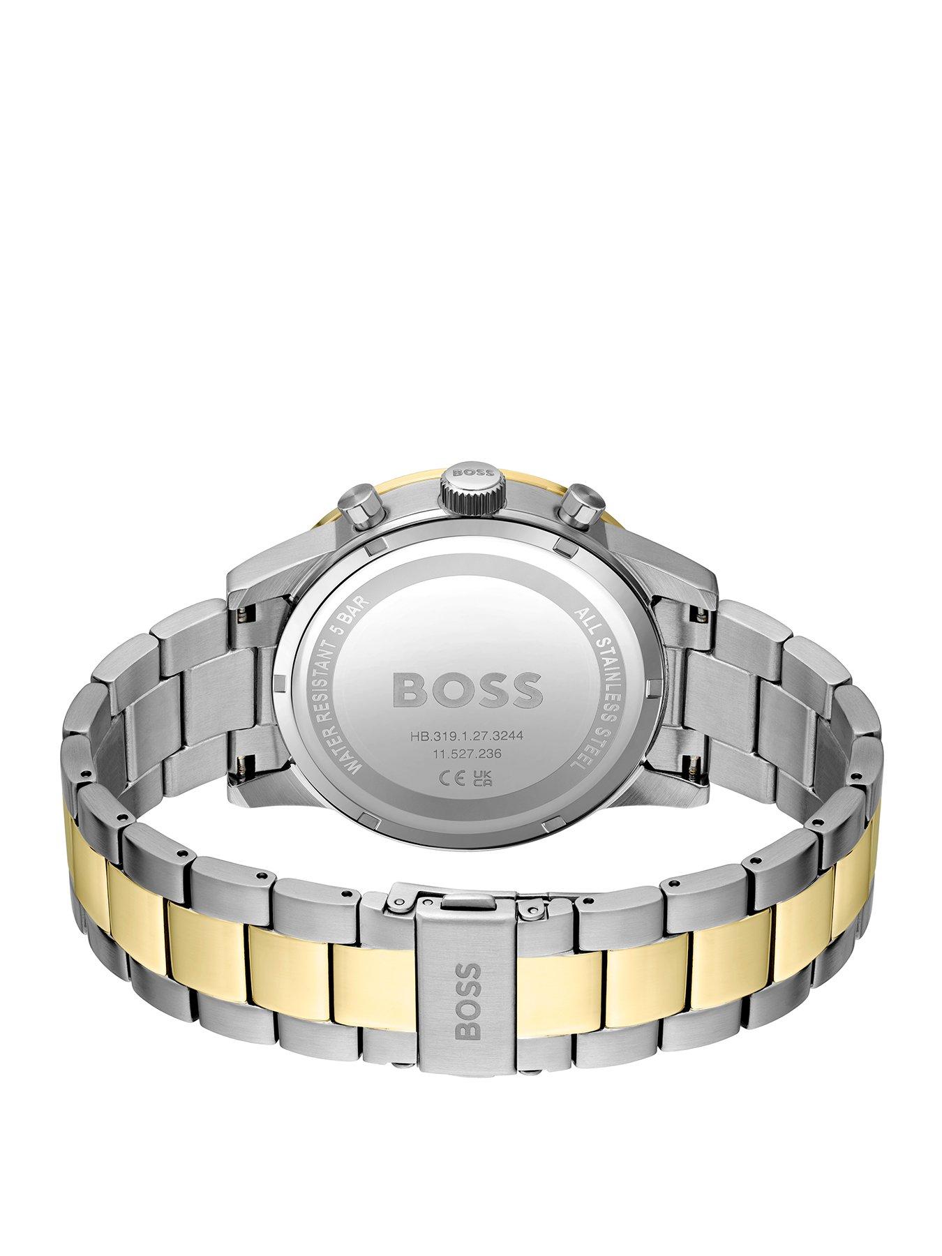 boss-gents-allure-chronograph-bi-colour-bracelet-watchstillFront