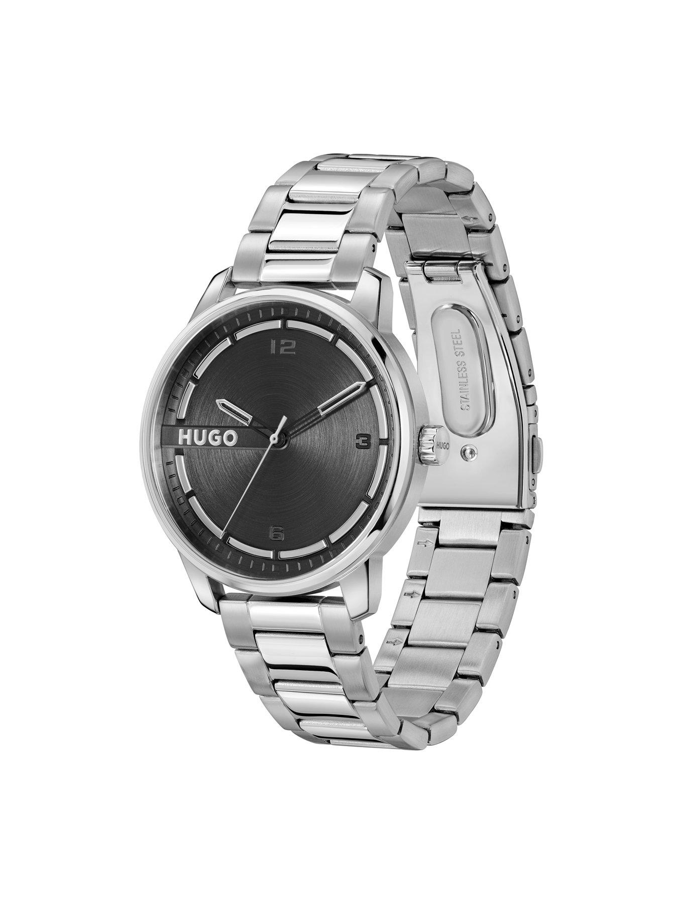 hugo-gents-stamp-stainless-steel-bracelet-watchback