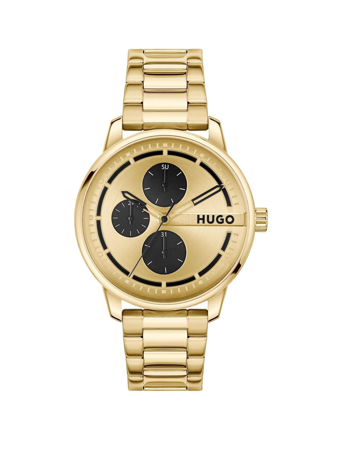 hugo-gents-stamp-multi-gold-ip-bracelet-watch