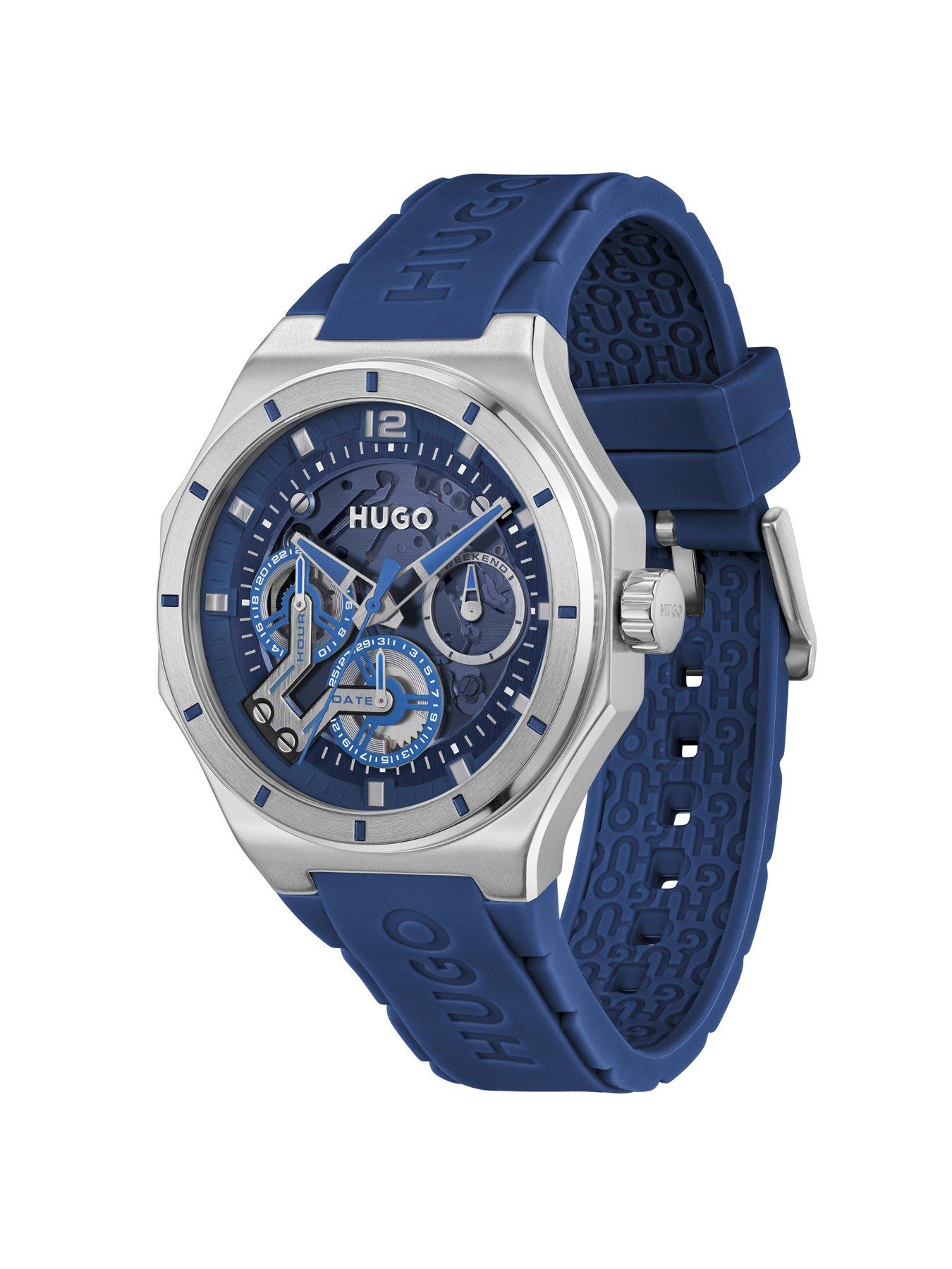 hugo-gents-hugo-grail-skeletonnbspsilicon-strap-multifunction-watch-blueback